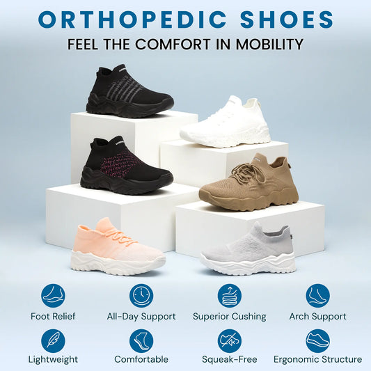 Chaussures Orthopédiques Soutien Clinique Noir