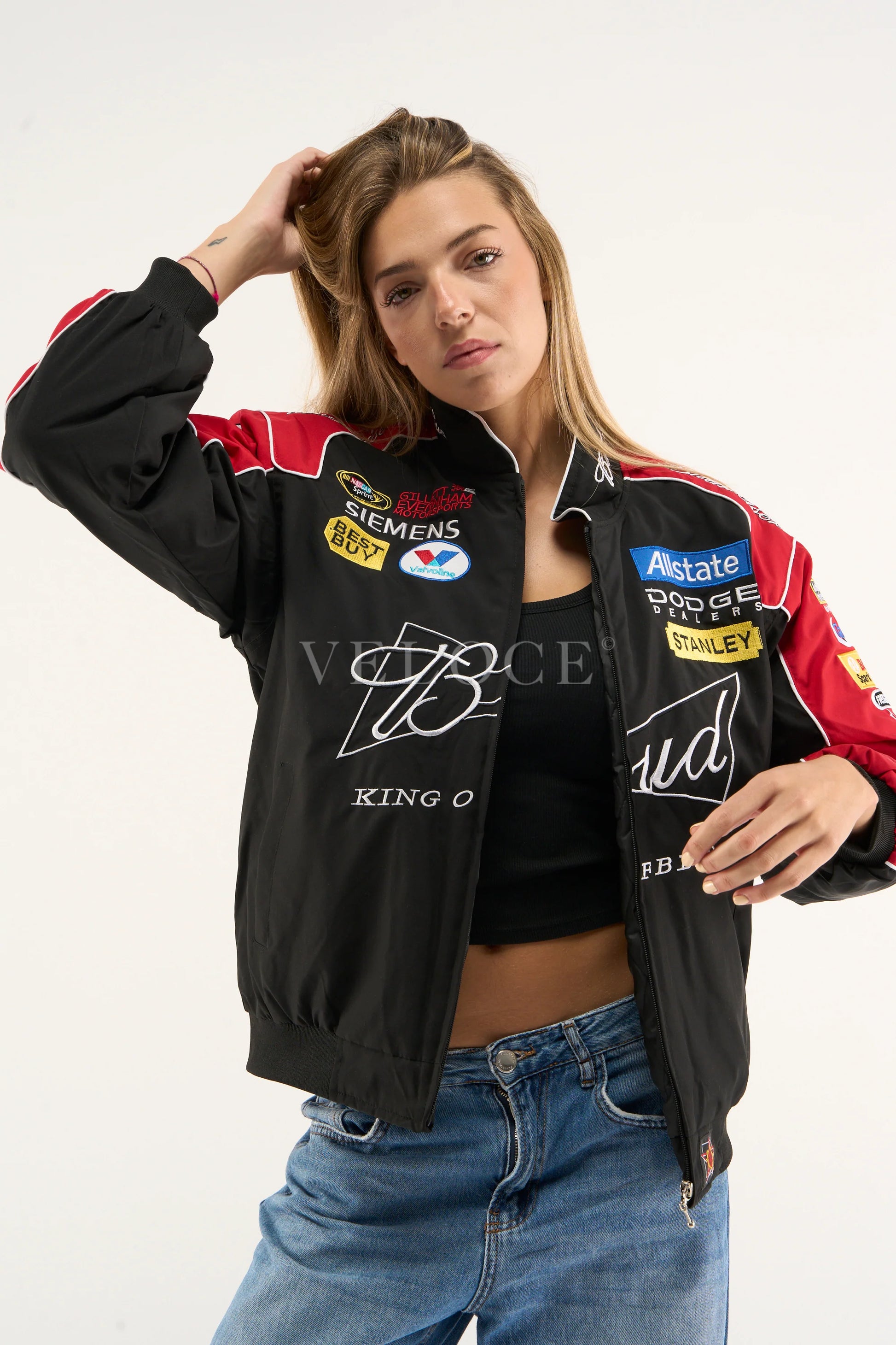 Veste Budweiser Racing Vintage - Édition Noire