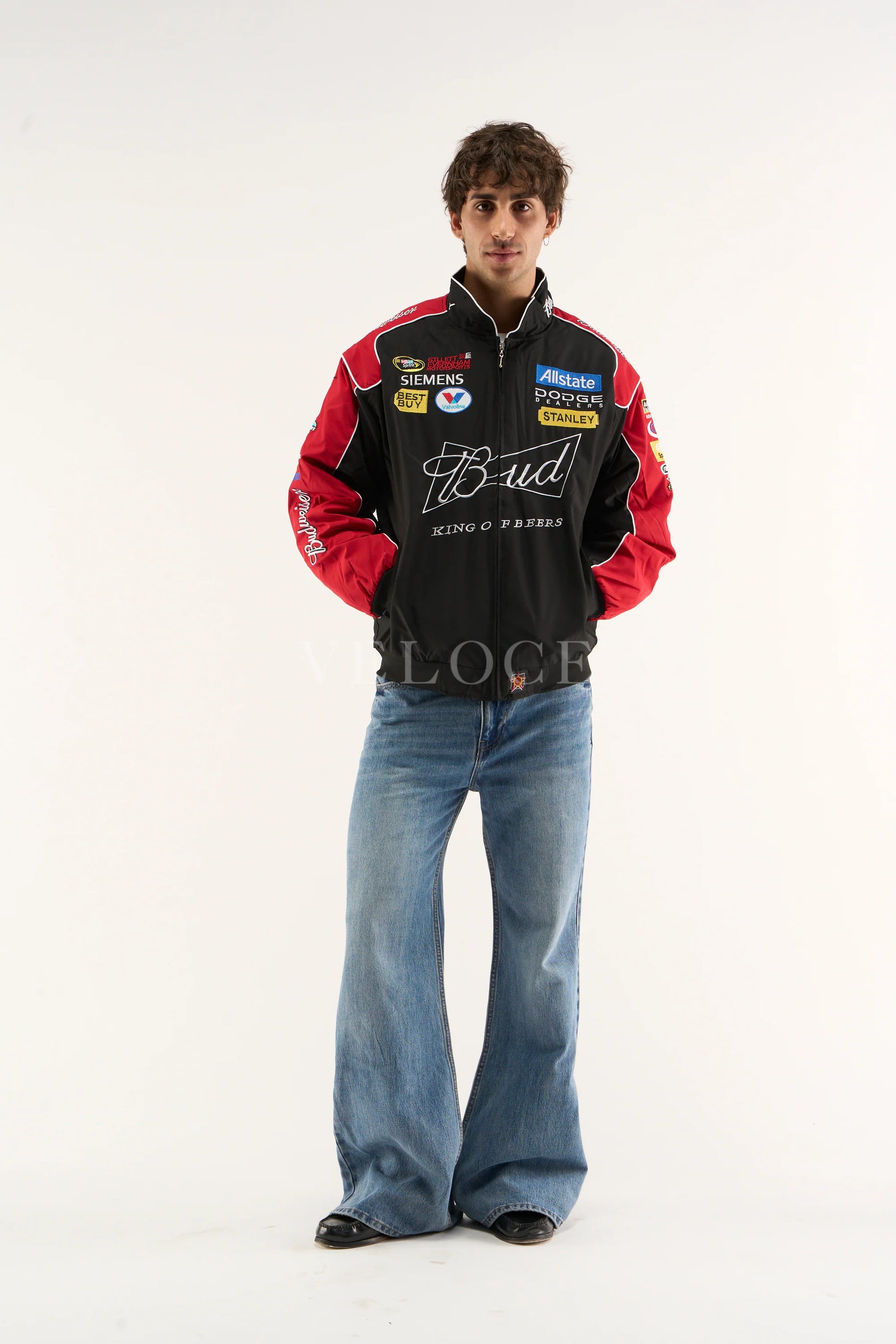 Veste Budweiser Racing Vintage - Édition Noire