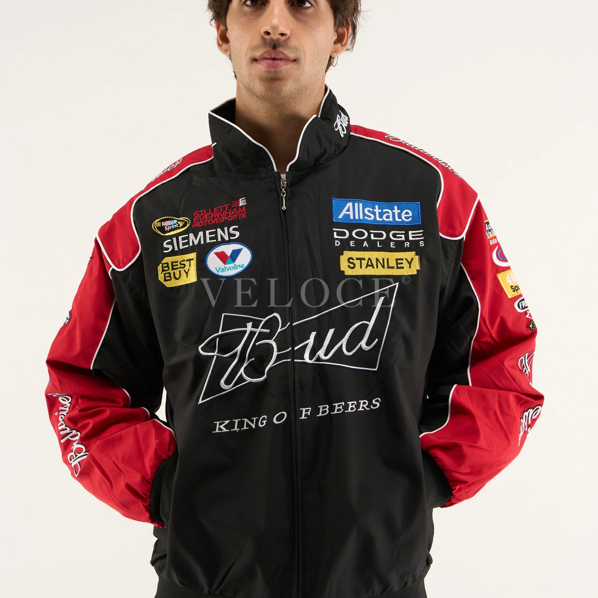 Veste Budweiser Racing Vintage - Édition Noire