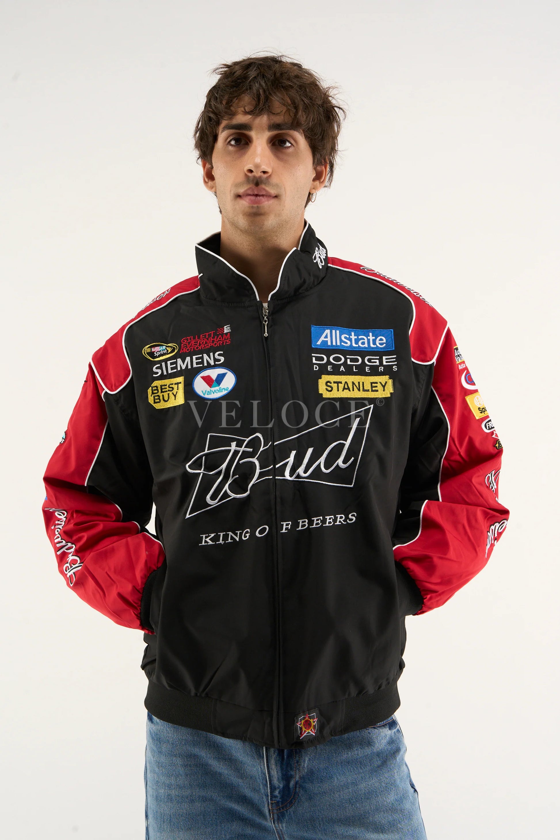 Veste Budweiser Racing Vintage - Édition Noire