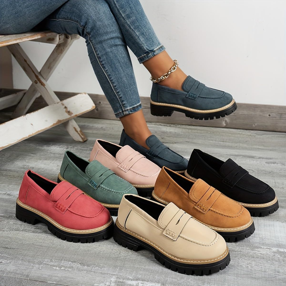 Mocassins Orthopédiques à Plateau Élégants