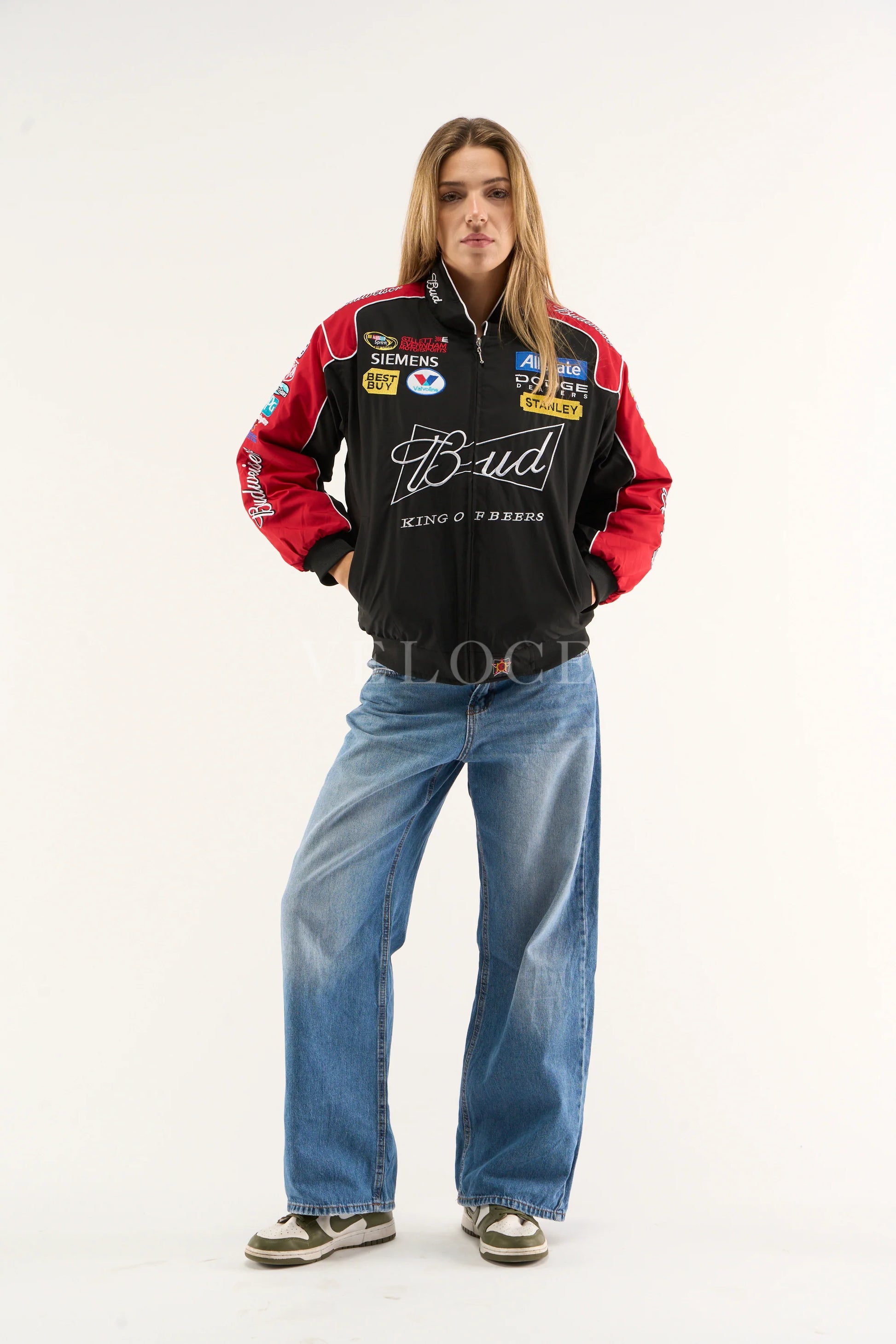 Veste Budweiser Racing Vintage - Édition Noire