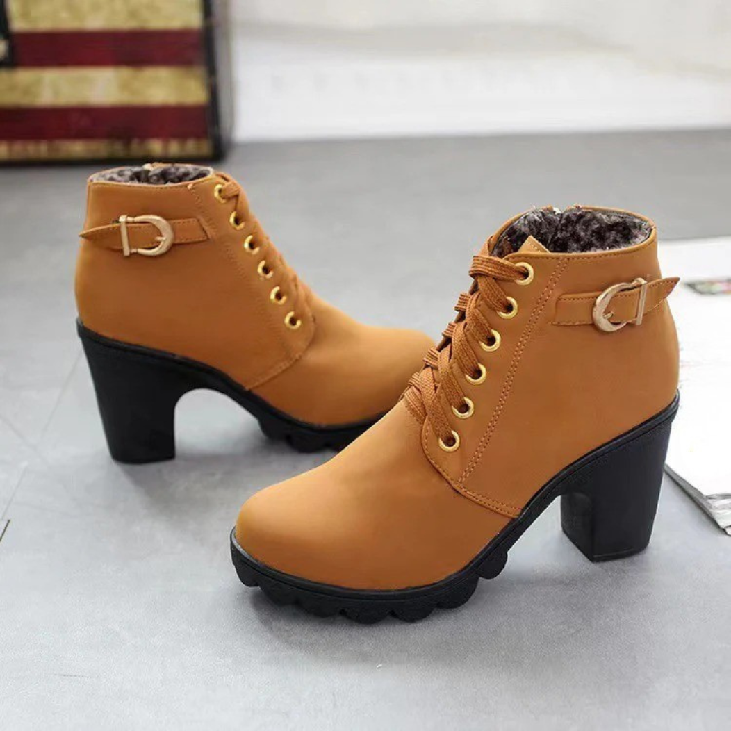 Victoire | Bottes femme à talon large