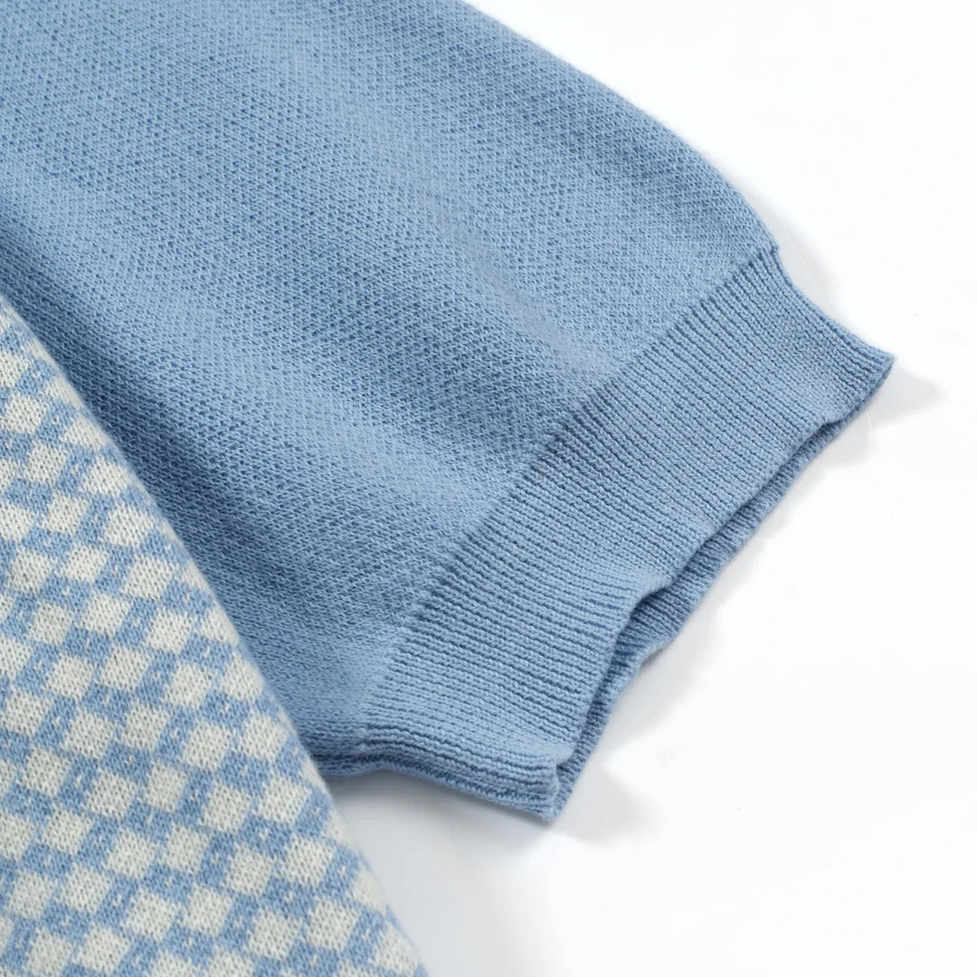 Polo en tricot zippé