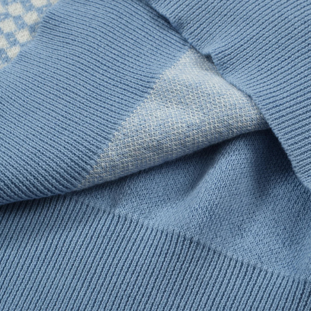 Polo en tricot zippé