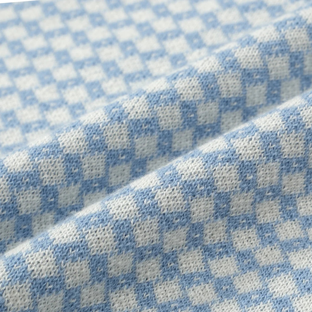 Polo en tricot zippé