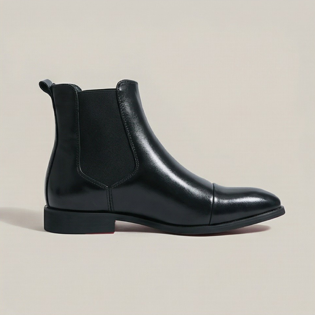 Bottes Chelsea en cuir premium