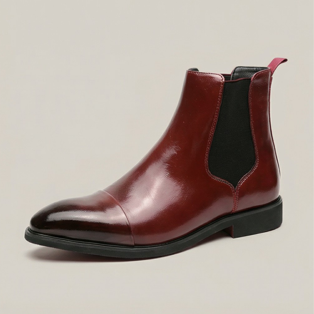 Bottes Chelsea en cuir premium