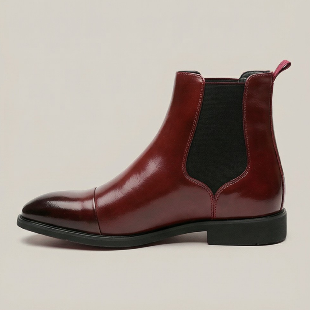 Bottes Chelsea en cuir premium