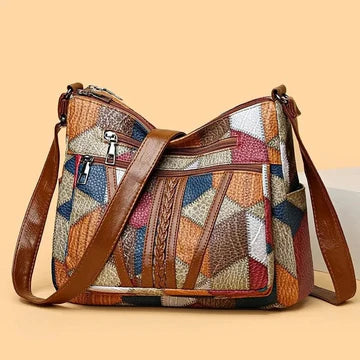 Sac à main en cuir mosaïque