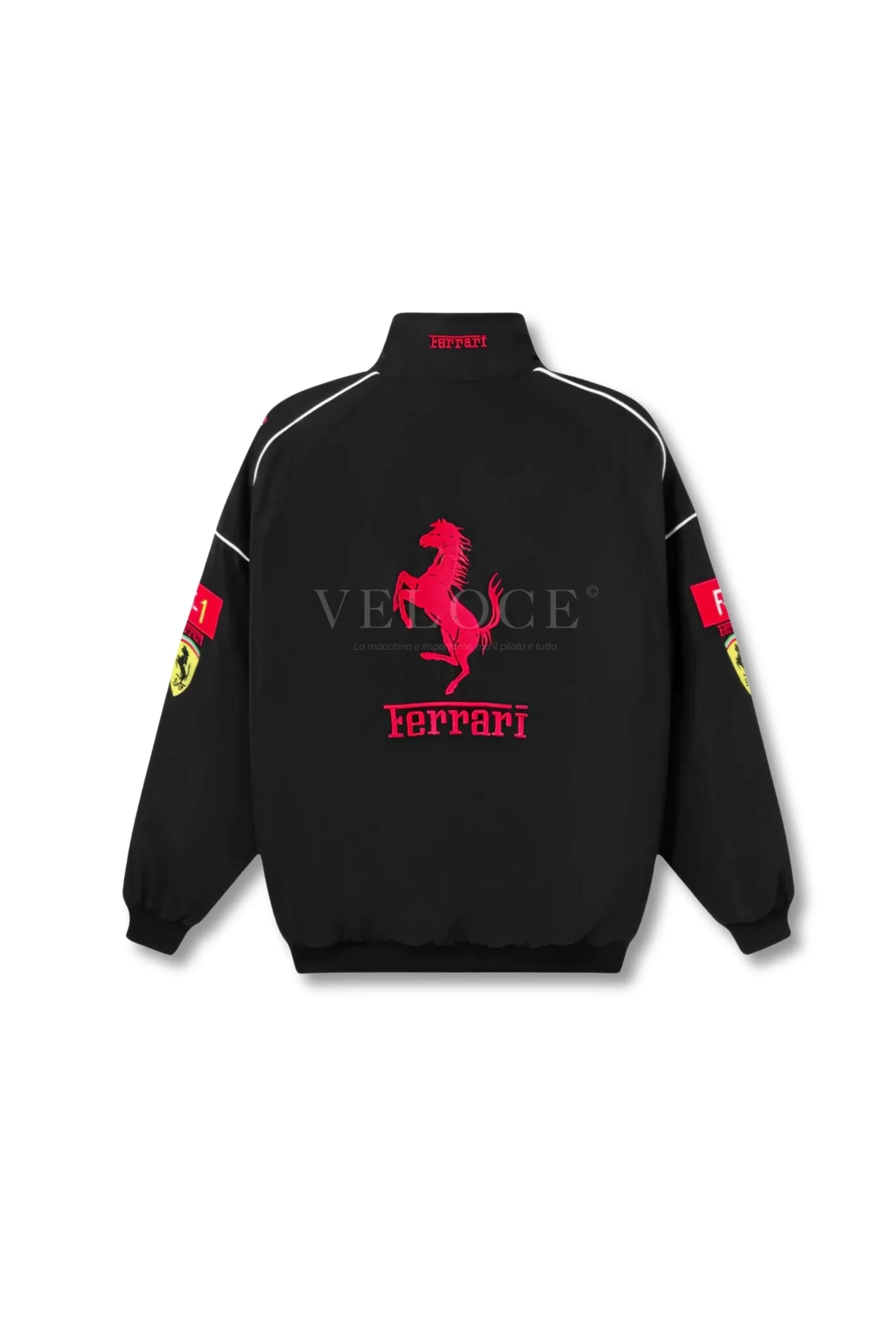 Veste de course Ferrari F1 Vintage - Édition Noire
