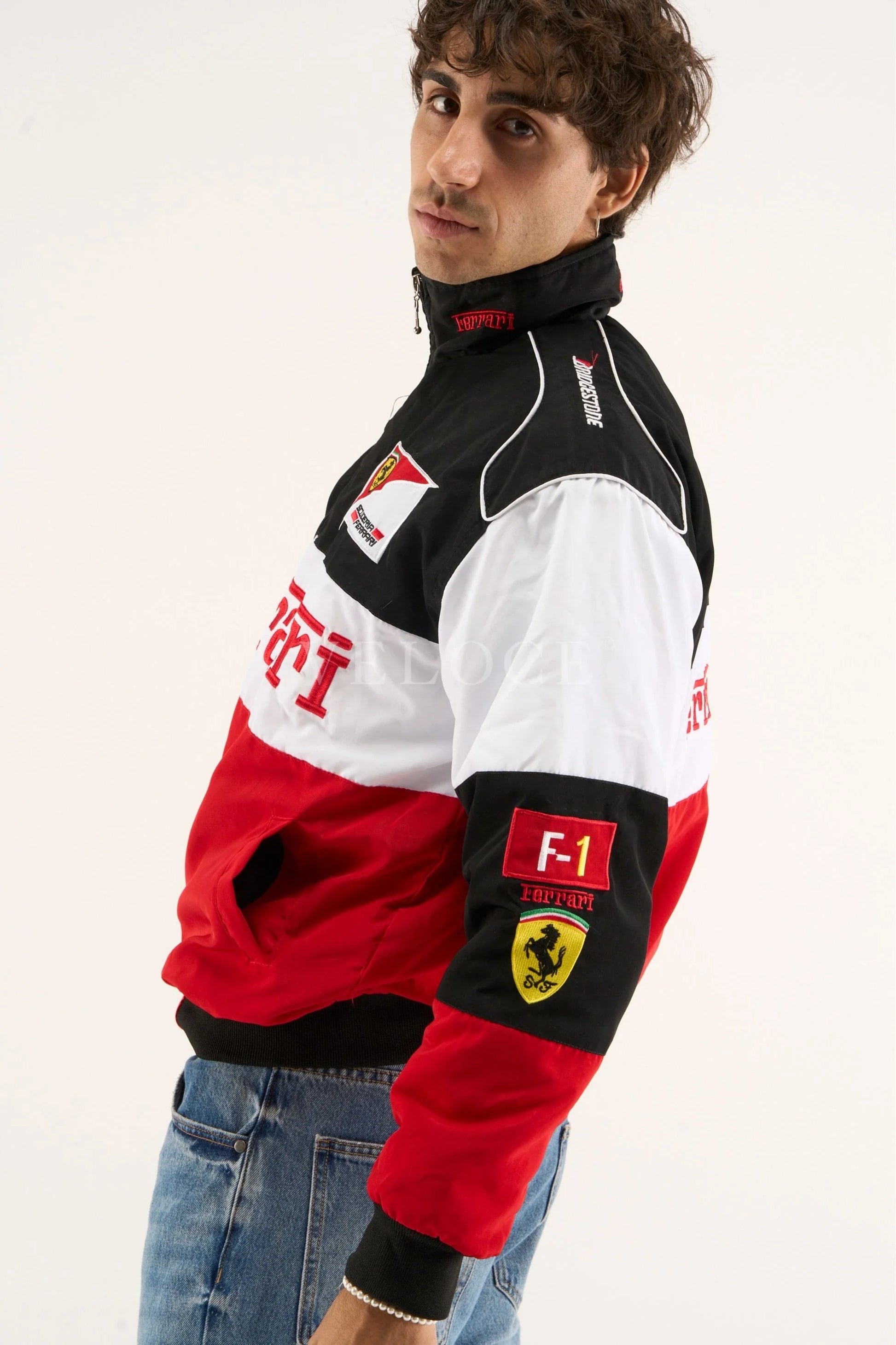 Veste de course Ferrari F1 Vintage - Édition Classique