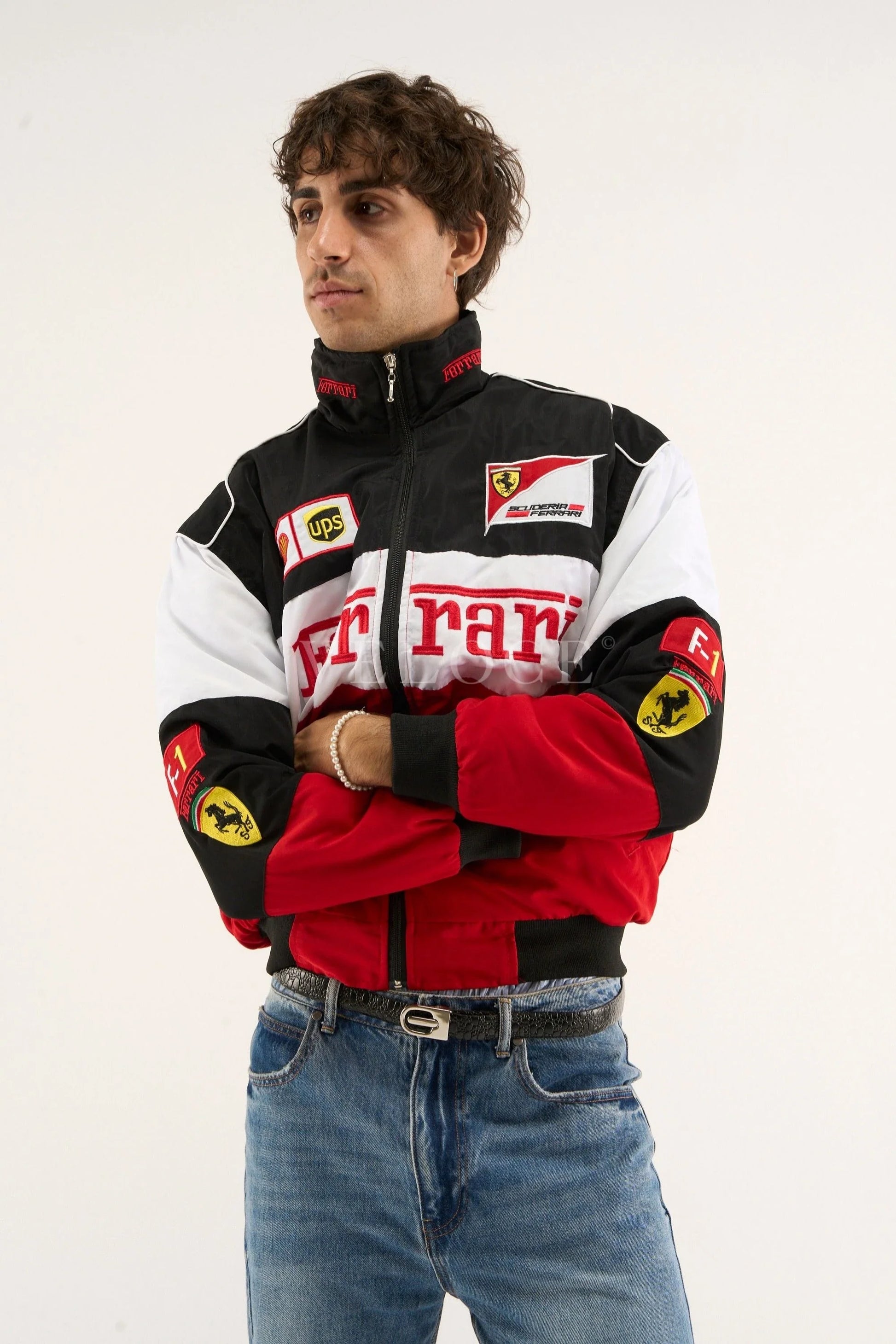 Veste de course Ferrari F1 Vintage - Édition Classique