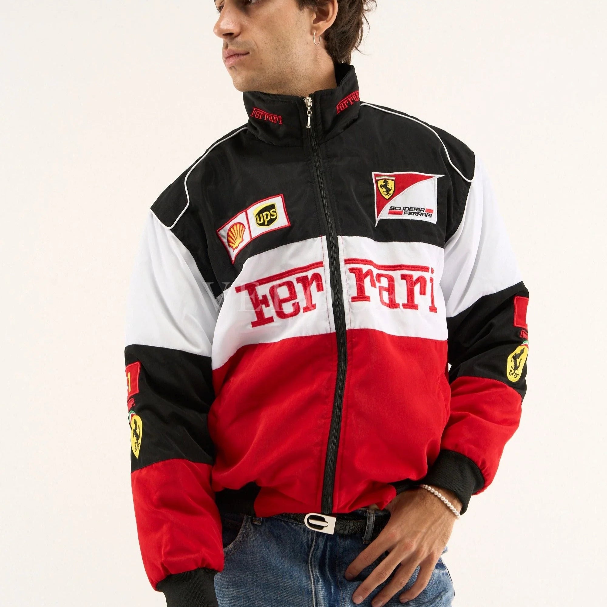 Veste de course Ferrari F1 Vintage - Édition Classique