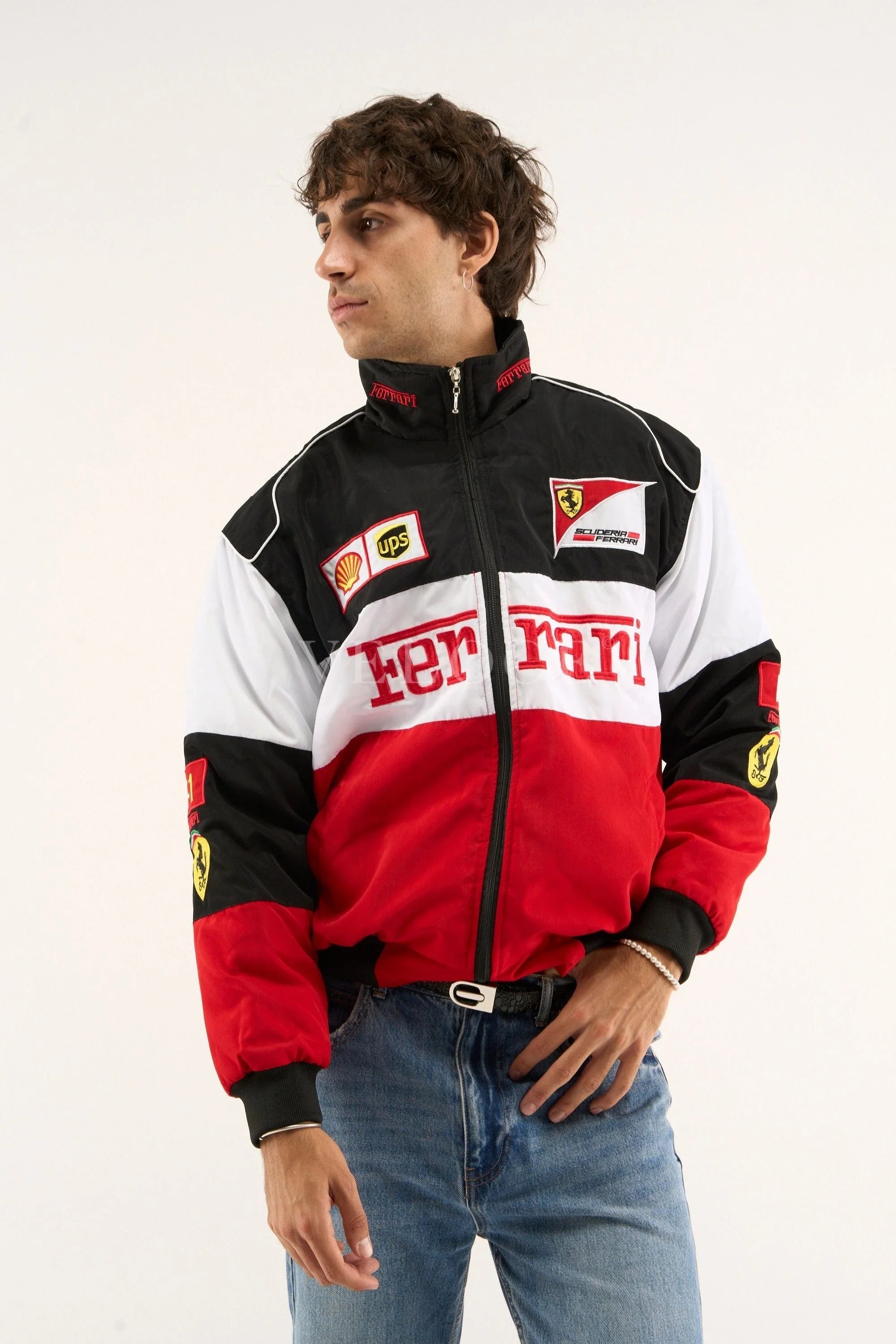 Veste de course Ferrari F1 Vintage - Édition Classique