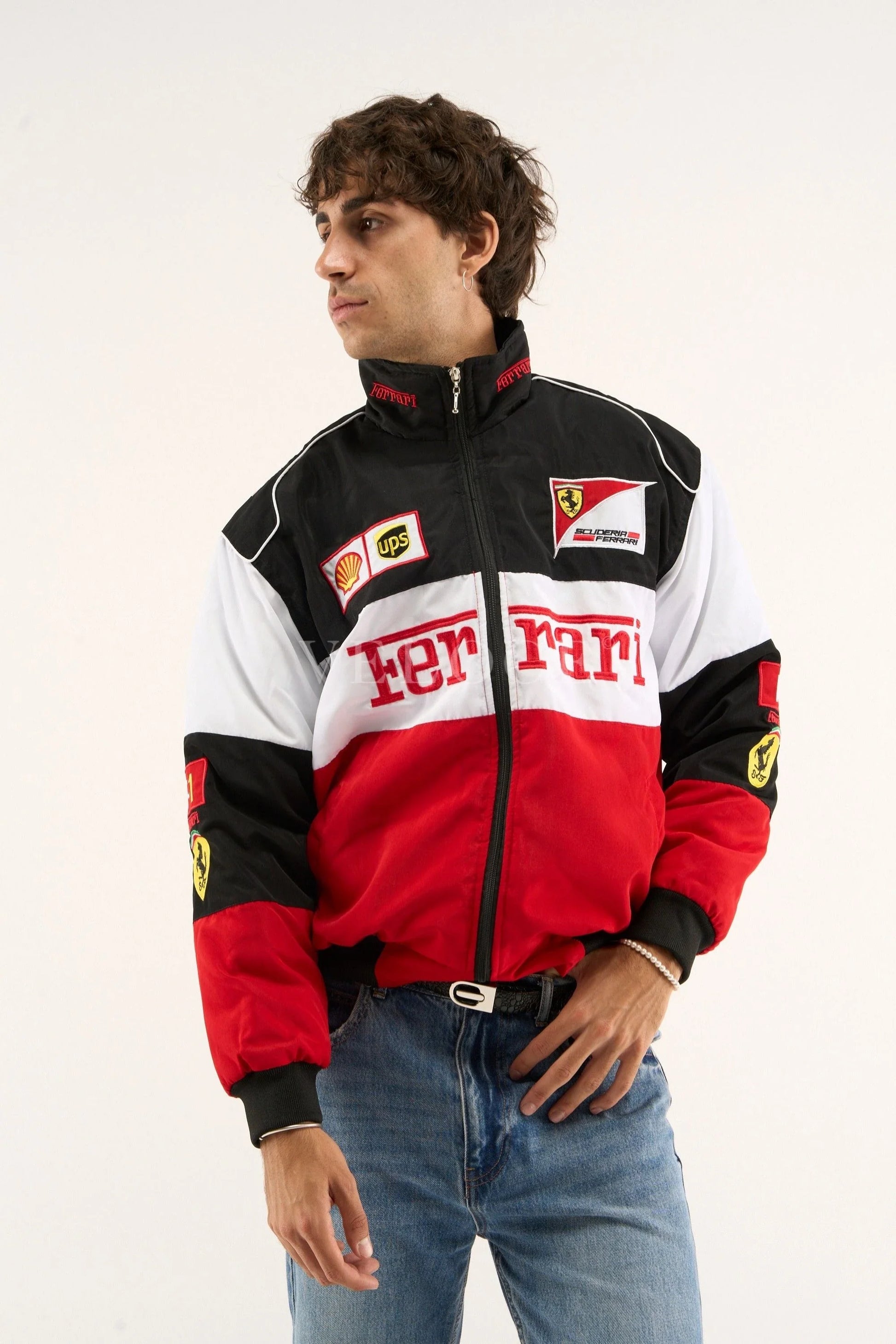Veste de course Ferrari F1 Vintage - Édition Classique