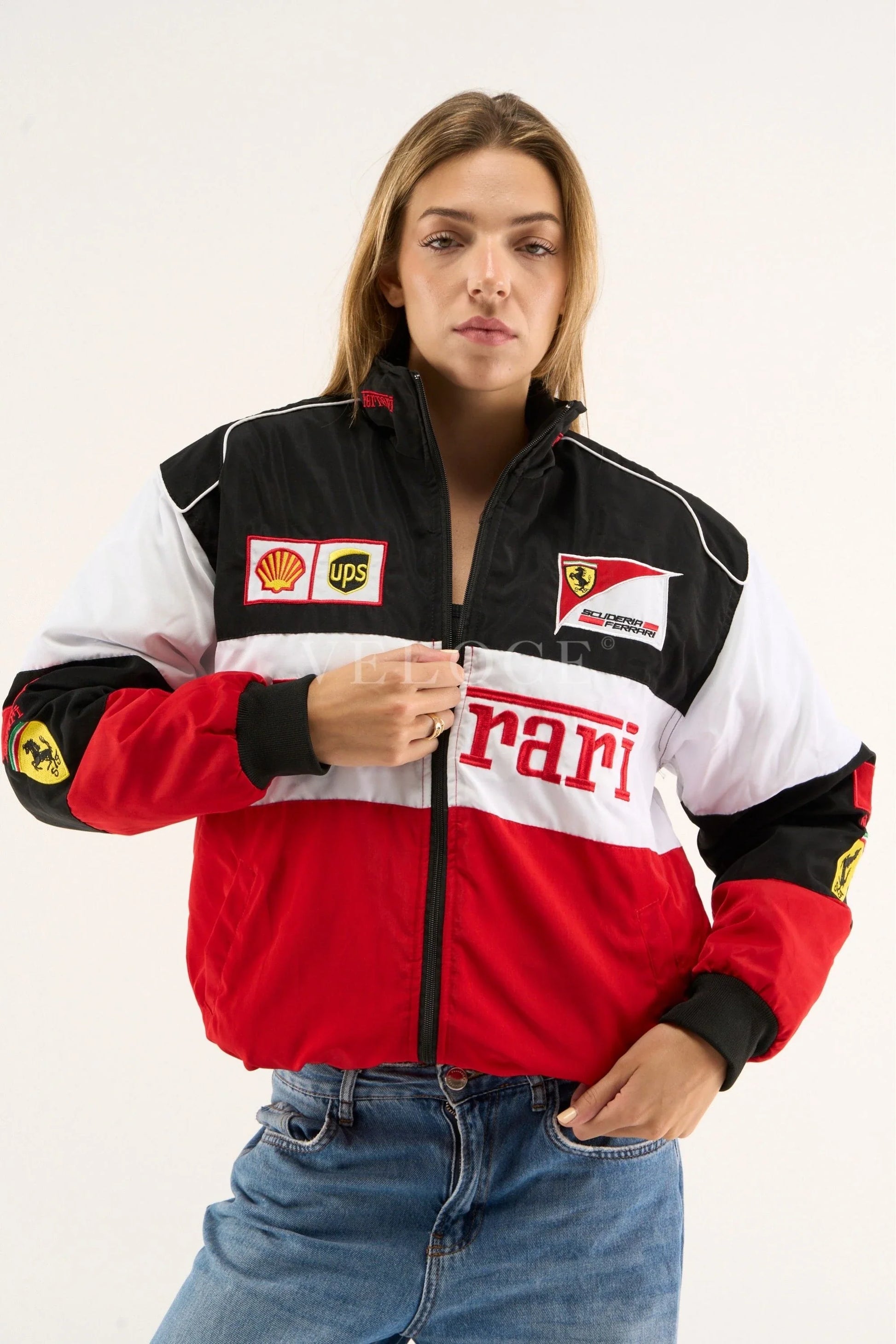Veste de course Ferrari F1 Vintage - Édition Classique