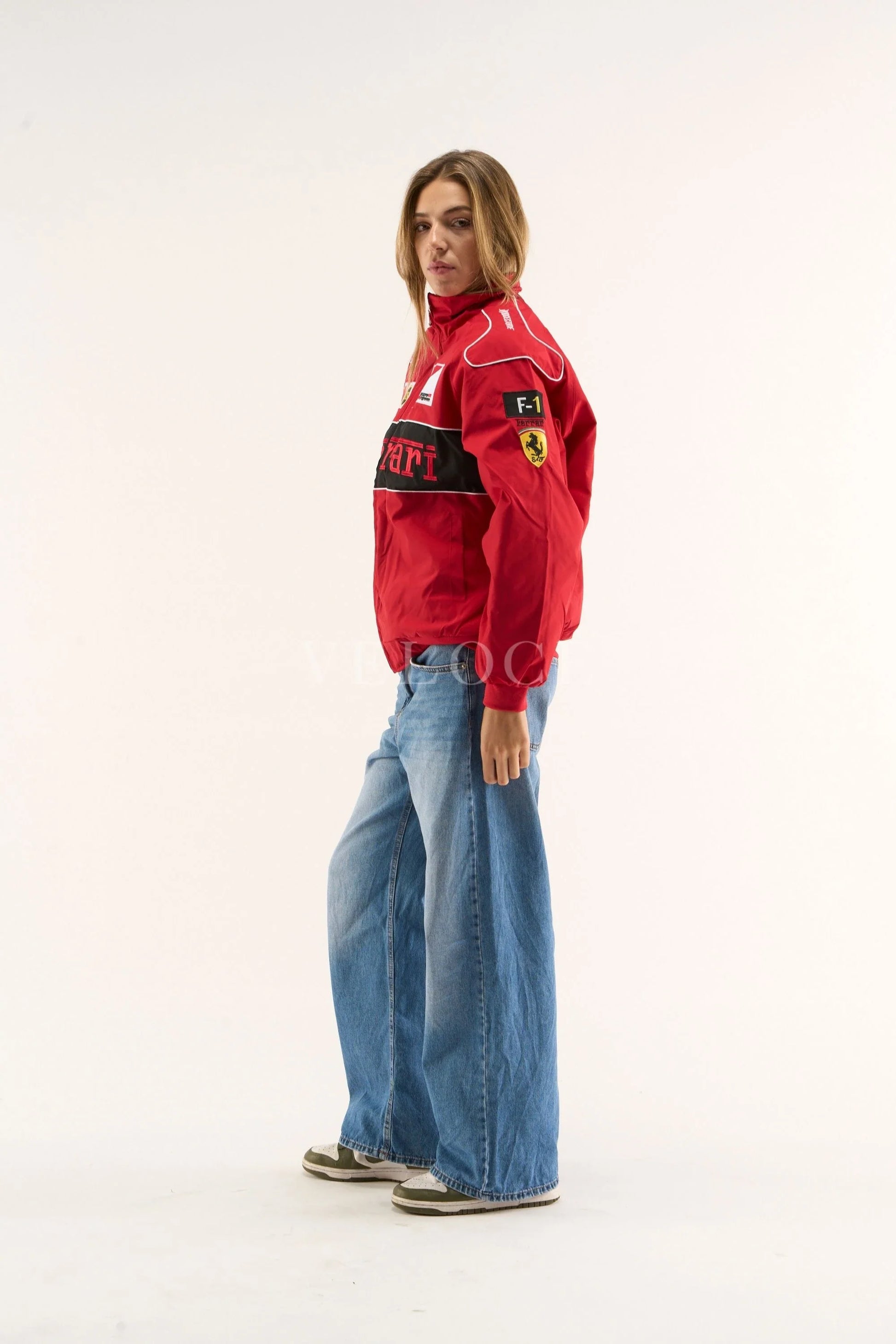 Veste de course Ferrari F1 Vintage - Édition Rouge