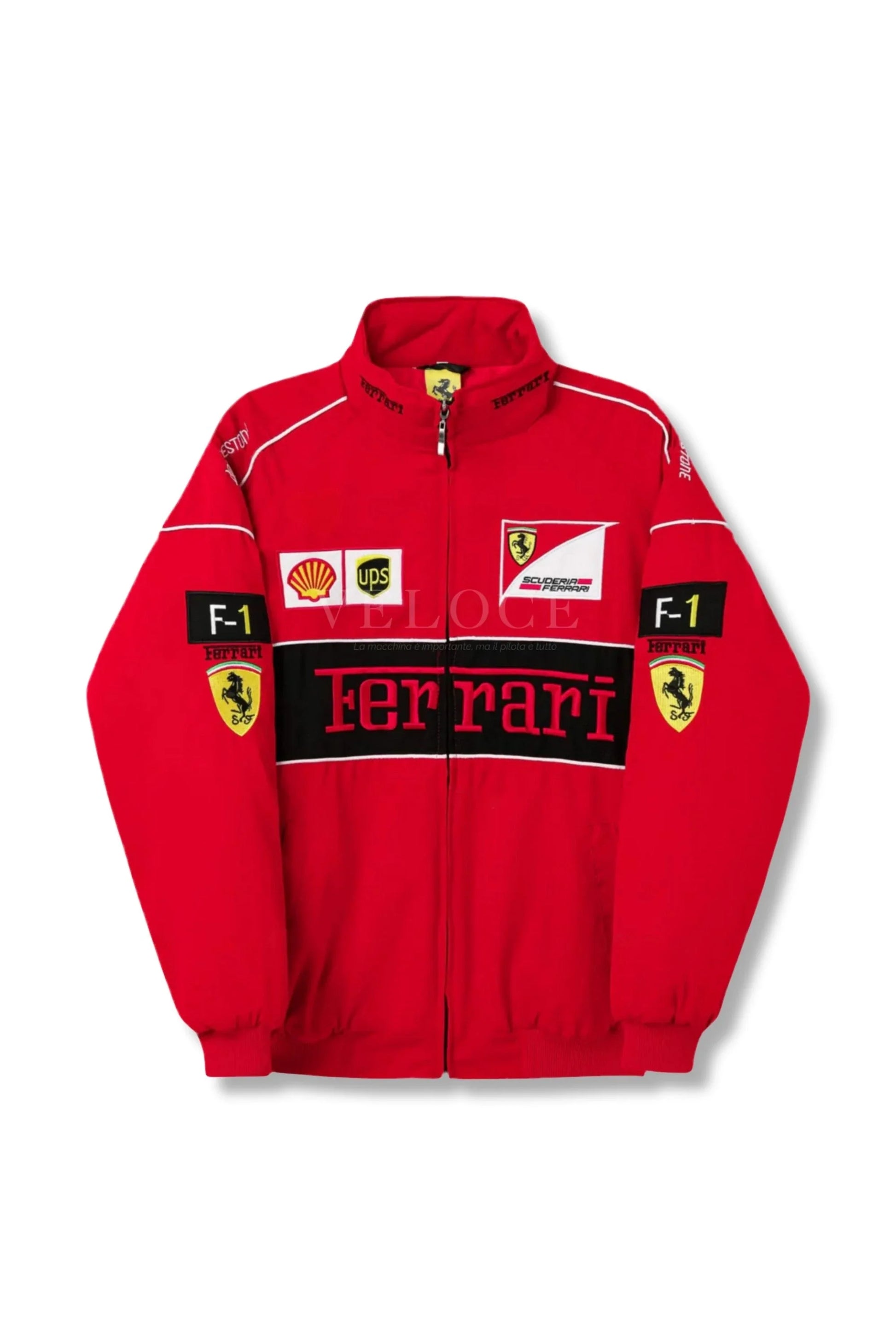 Veste de course Ferrari F1 Vintage - Édition Rouge