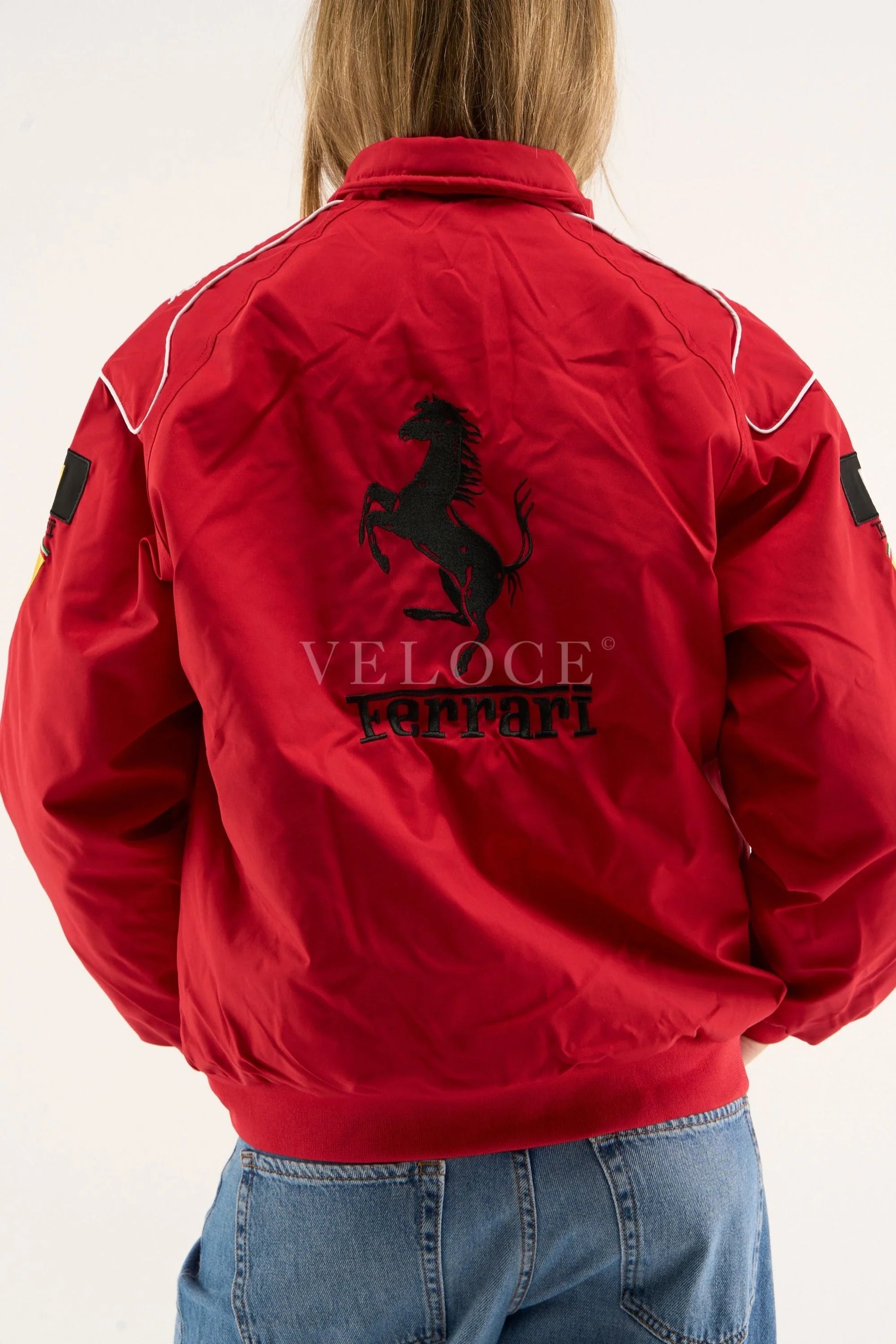 Veste de course Ferrari F1 Vintage - Édition Rouge