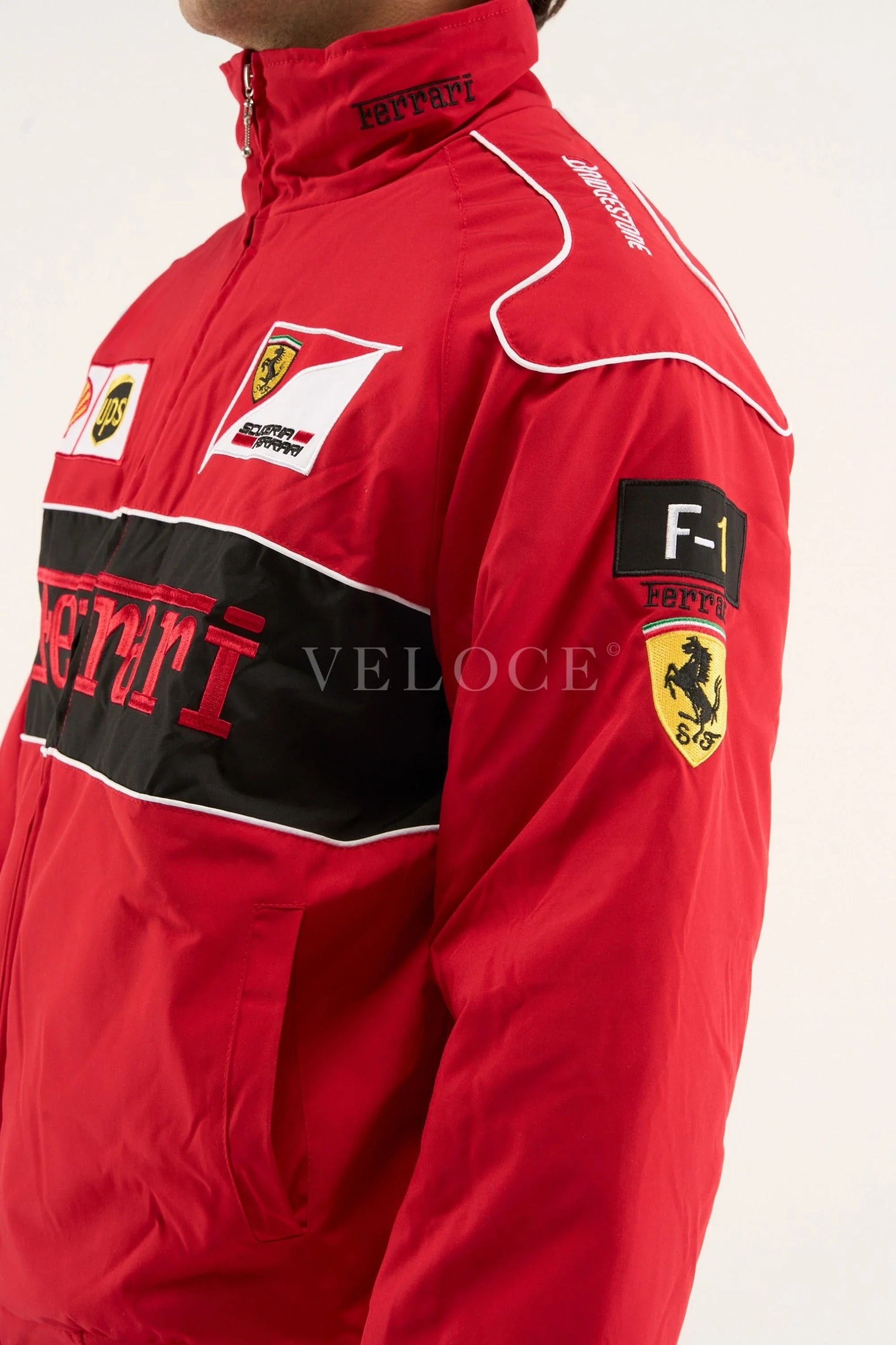 Veste de course Ferrari F1 Vintage - Édition Rouge