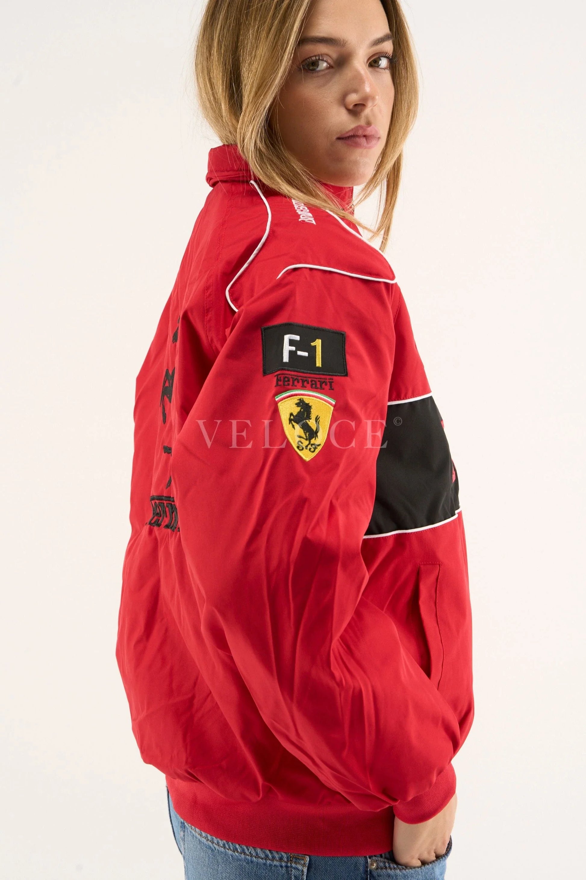 Veste de course Ferrari F1 Vintage - Édition Rouge