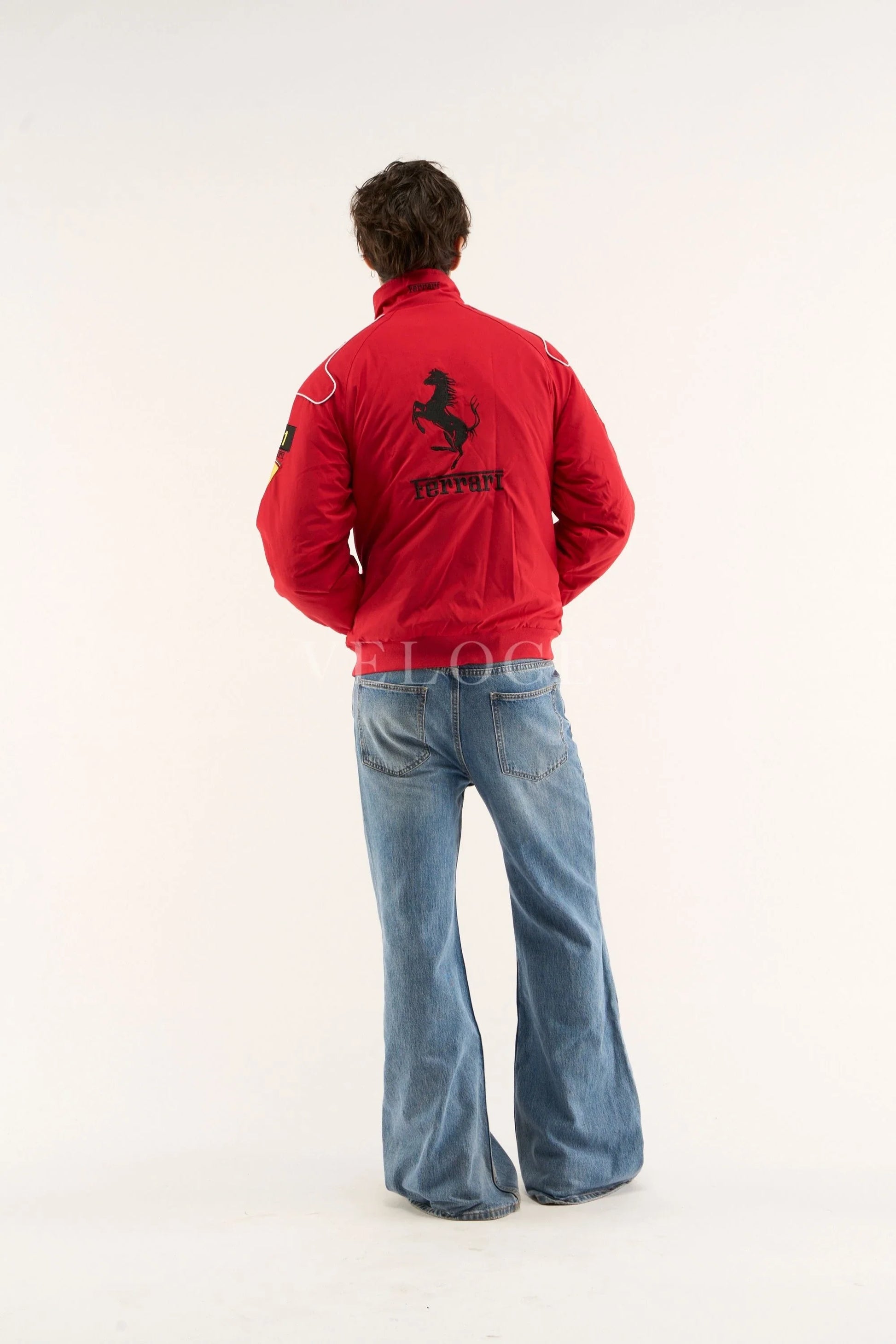 Veste de course Ferrari F1 Vintage - Édition Rouge