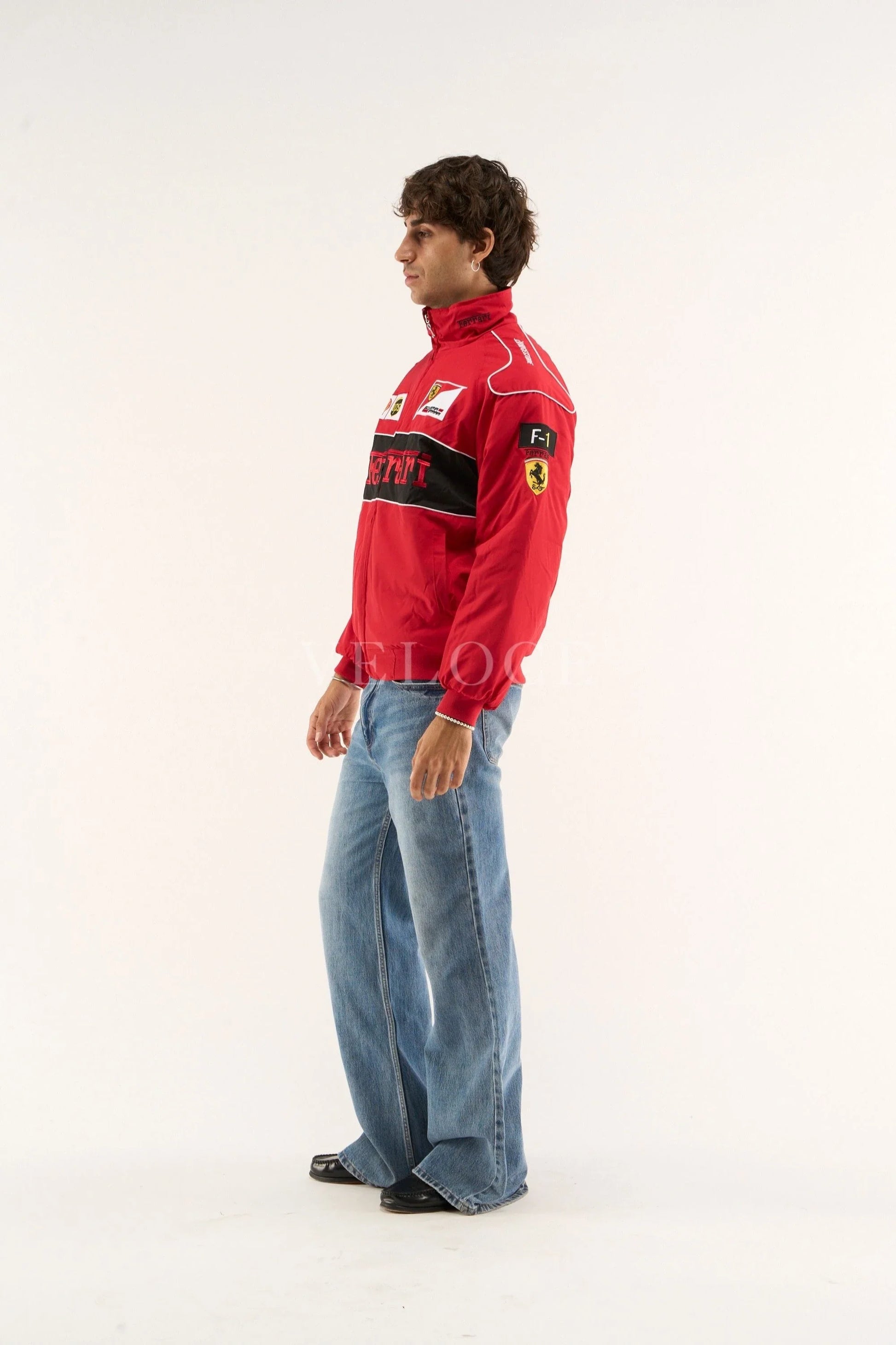 Veste de course Ferrari F1 Vintage - Édition Rouge
