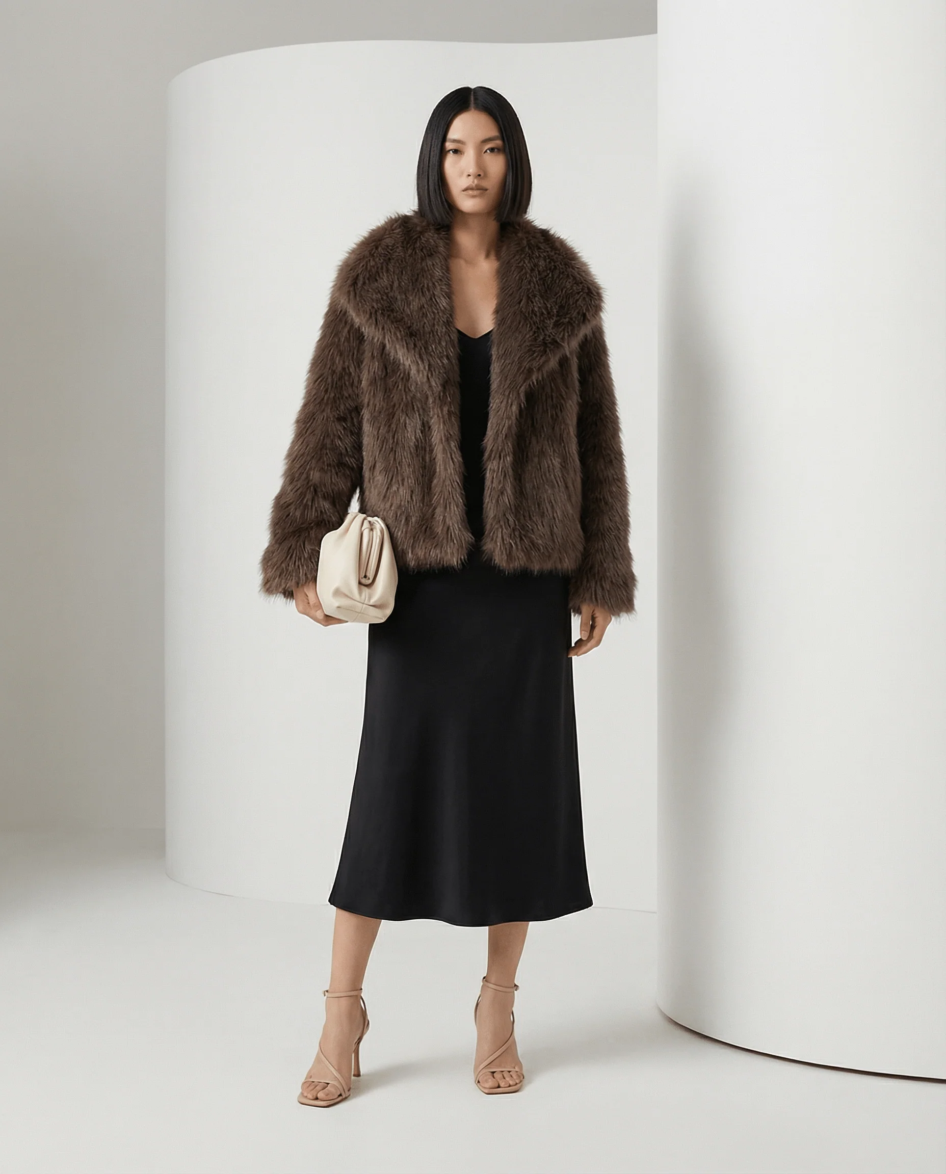 Veste en fausse fourrure peluche Neriah
