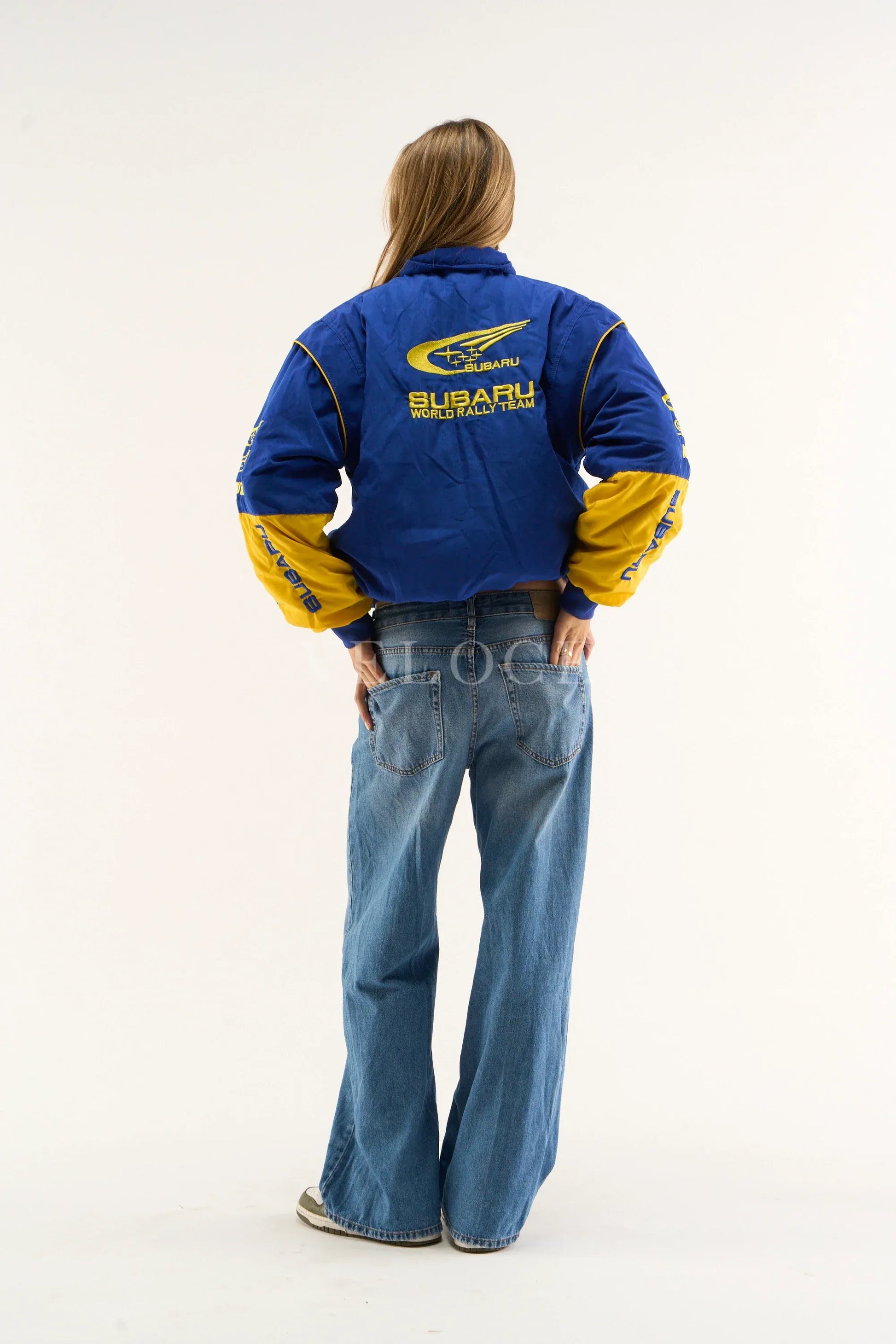 Veste de course vintage Subaru Rally - Édition bleue