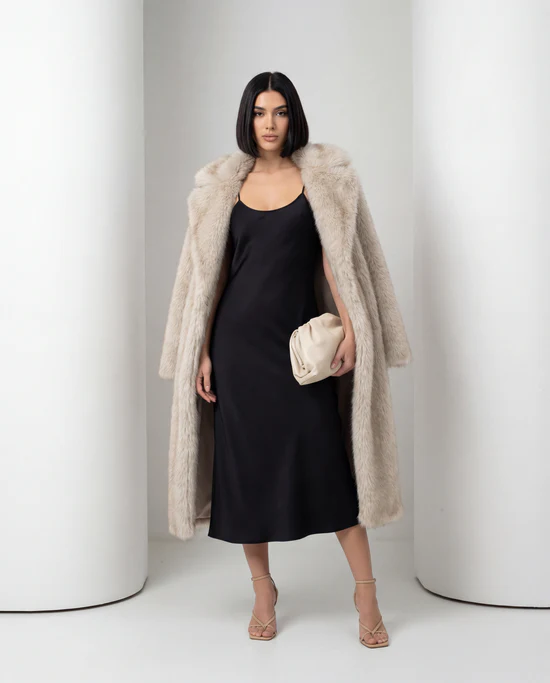 Mirella Longline Fausse Fourrure