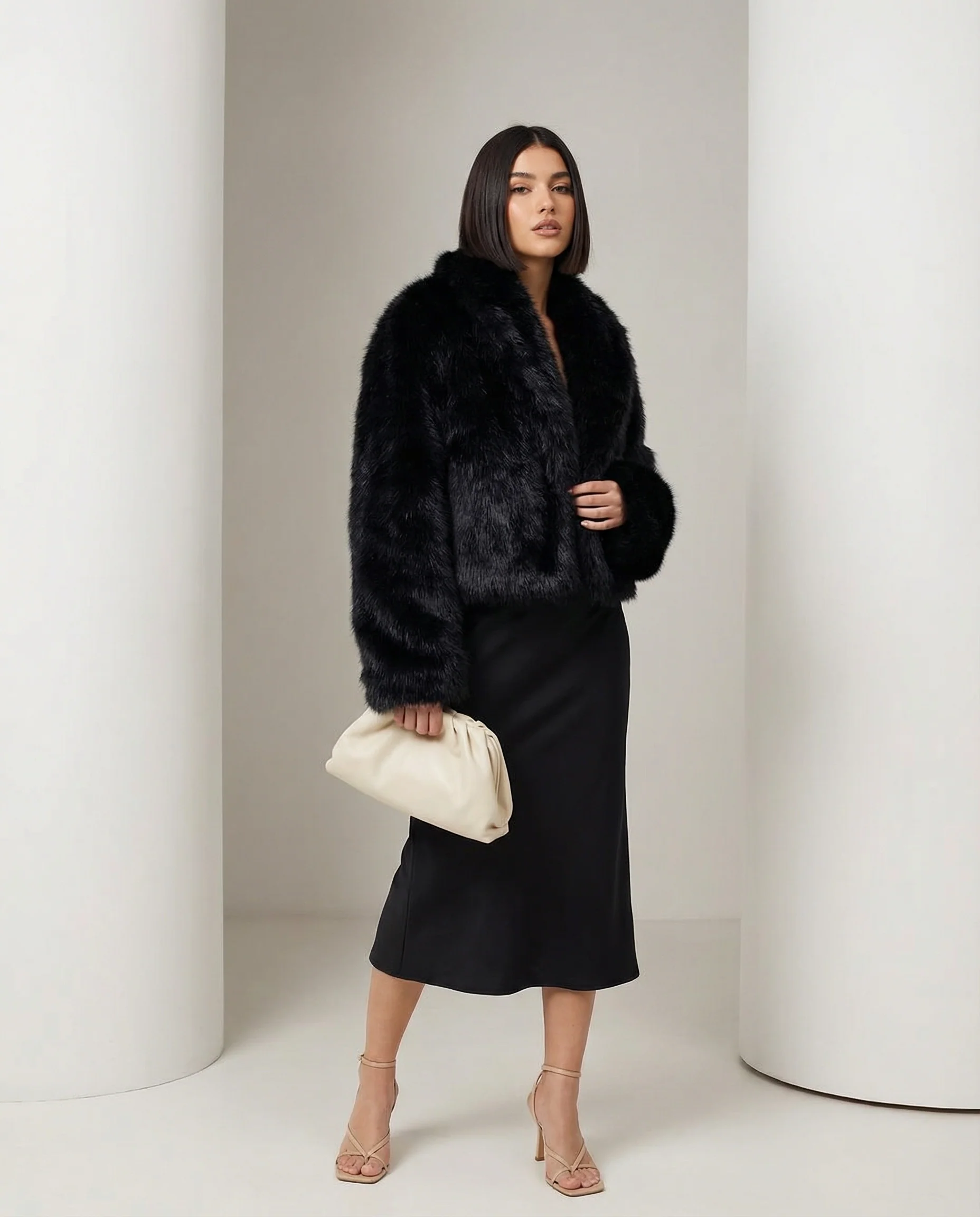 Veste en fausse fourrure Vera