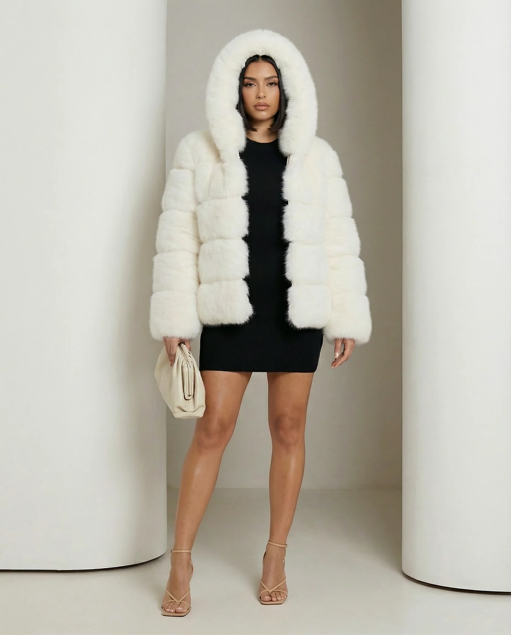 Veste à bulles en fausse fourrure Nova