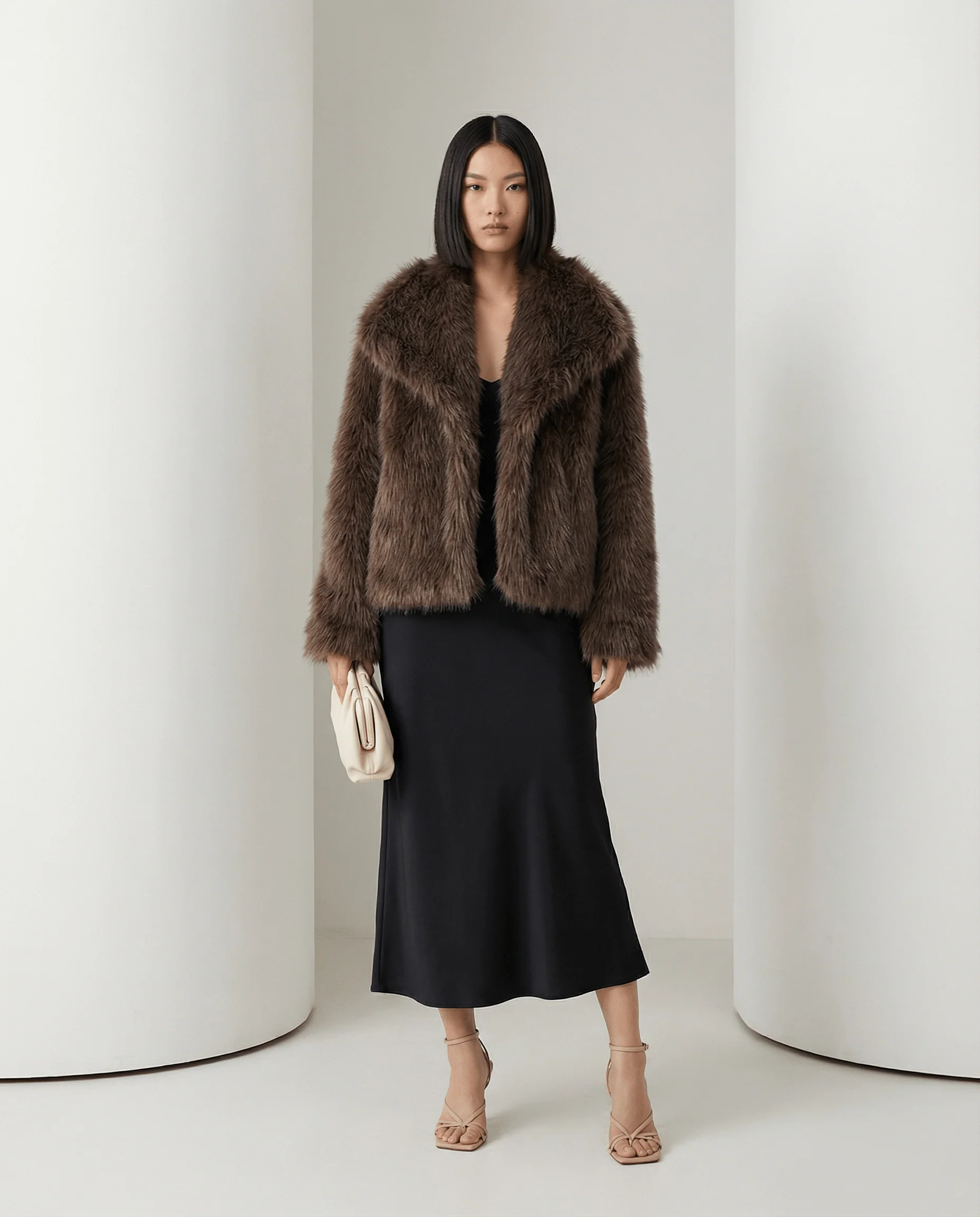Veste en fausse fourrure peluche Neriah