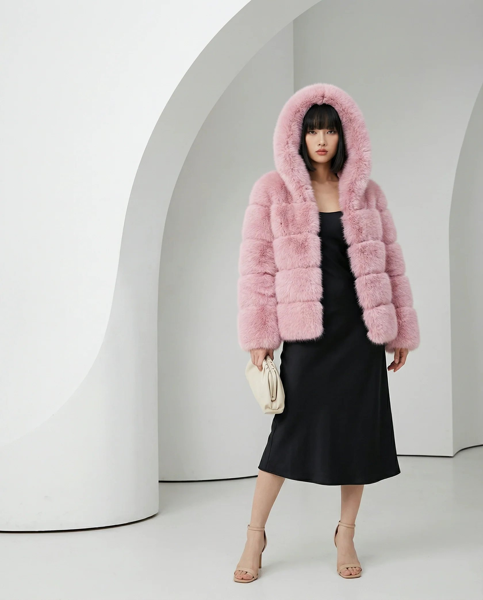 Veste à bulles en fausse fourrure Nova