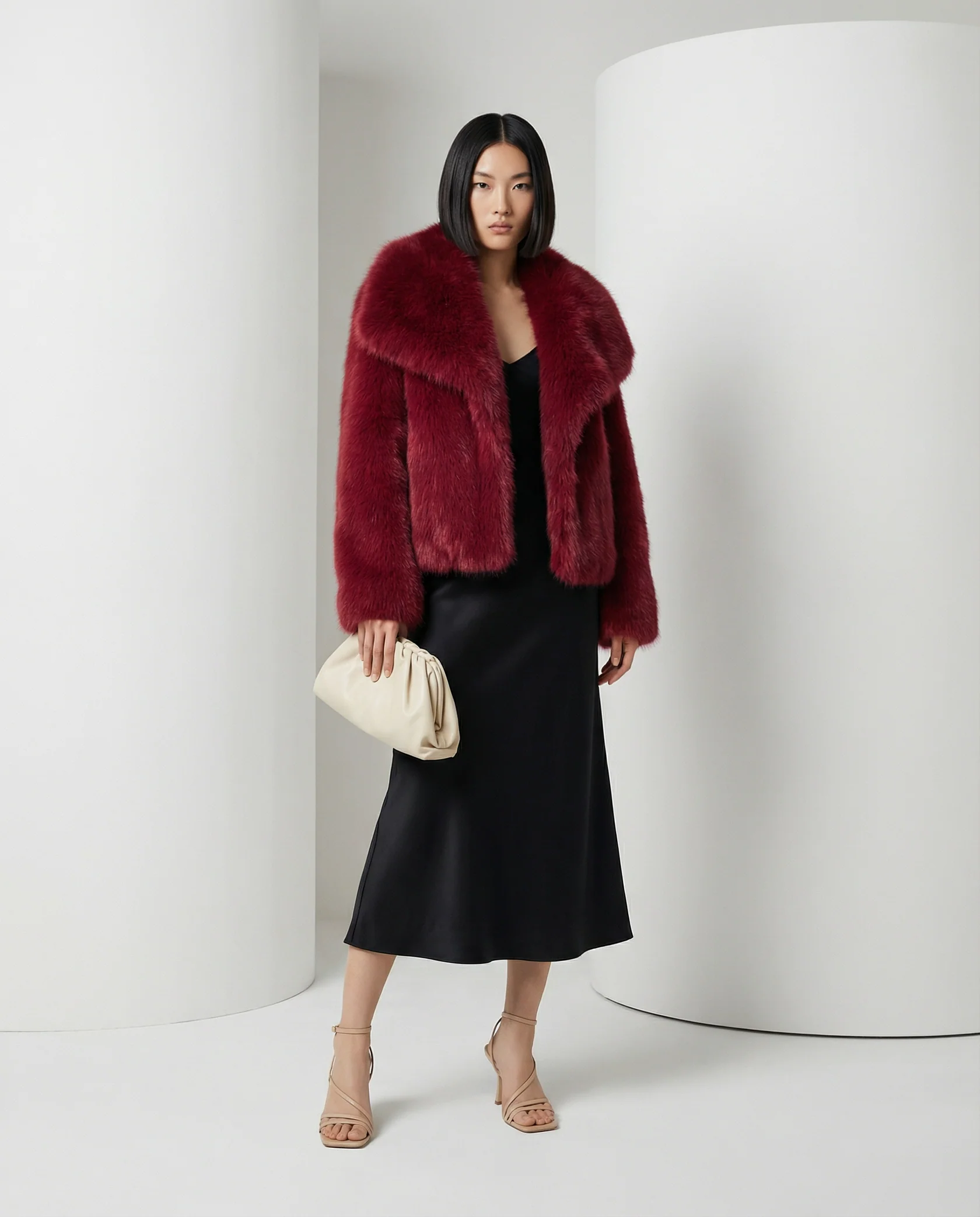 Veste en fausse fourrure peluche Neriah