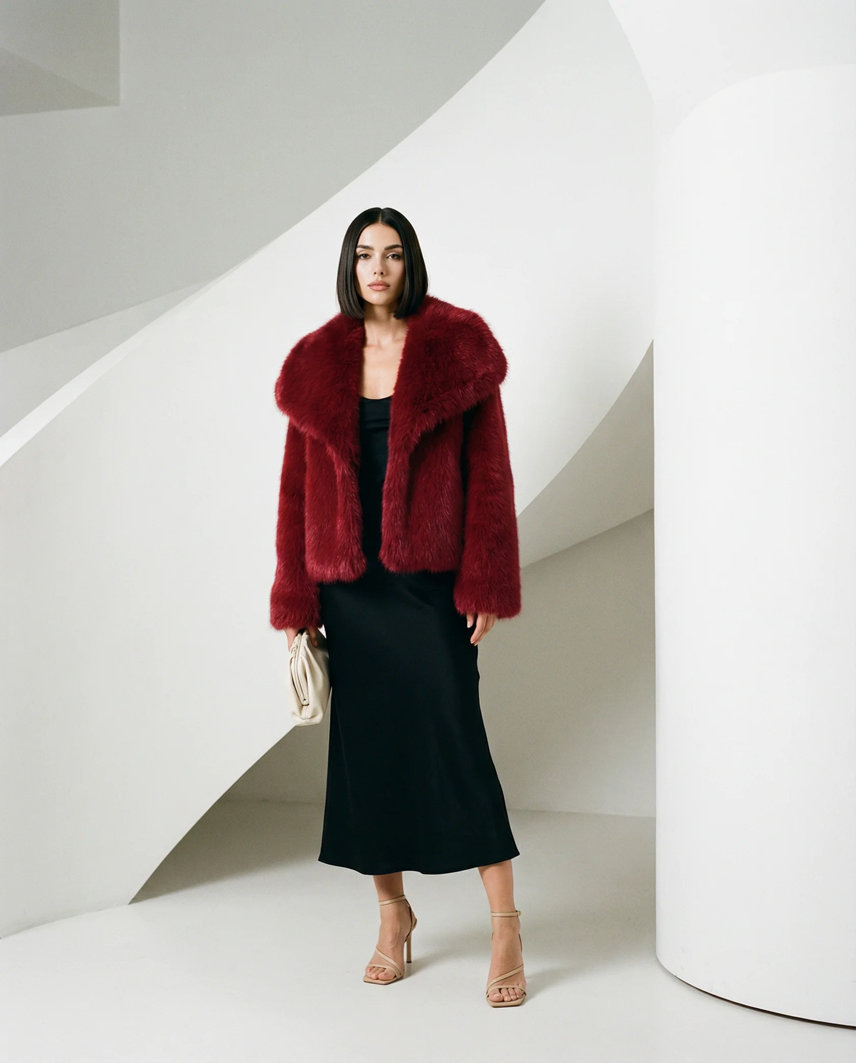 Veste en fausse fourrure peluche Neriah