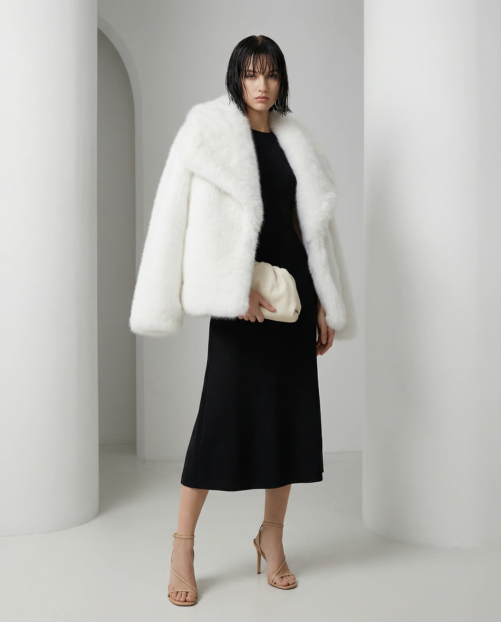 Veste en fausse fourrure peluche Neriah