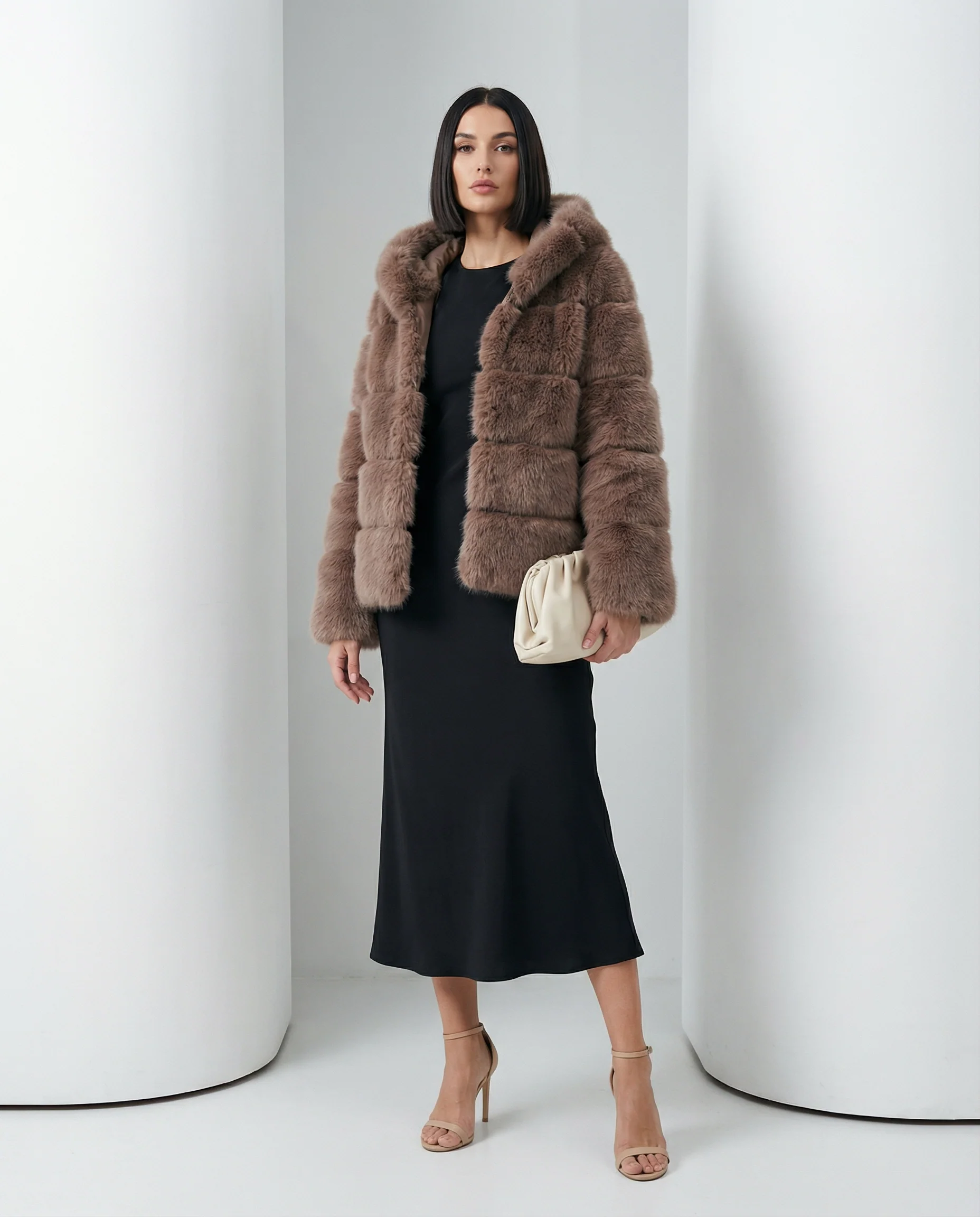 Veste à bulles en fausse fourrure Nova