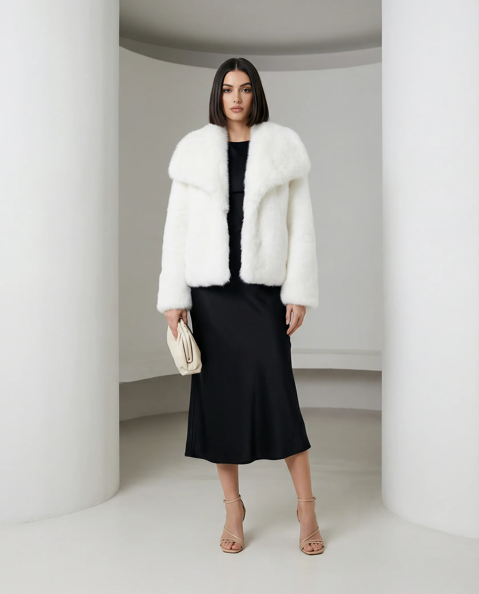Veste en fausse fourrure peluche Neriah
