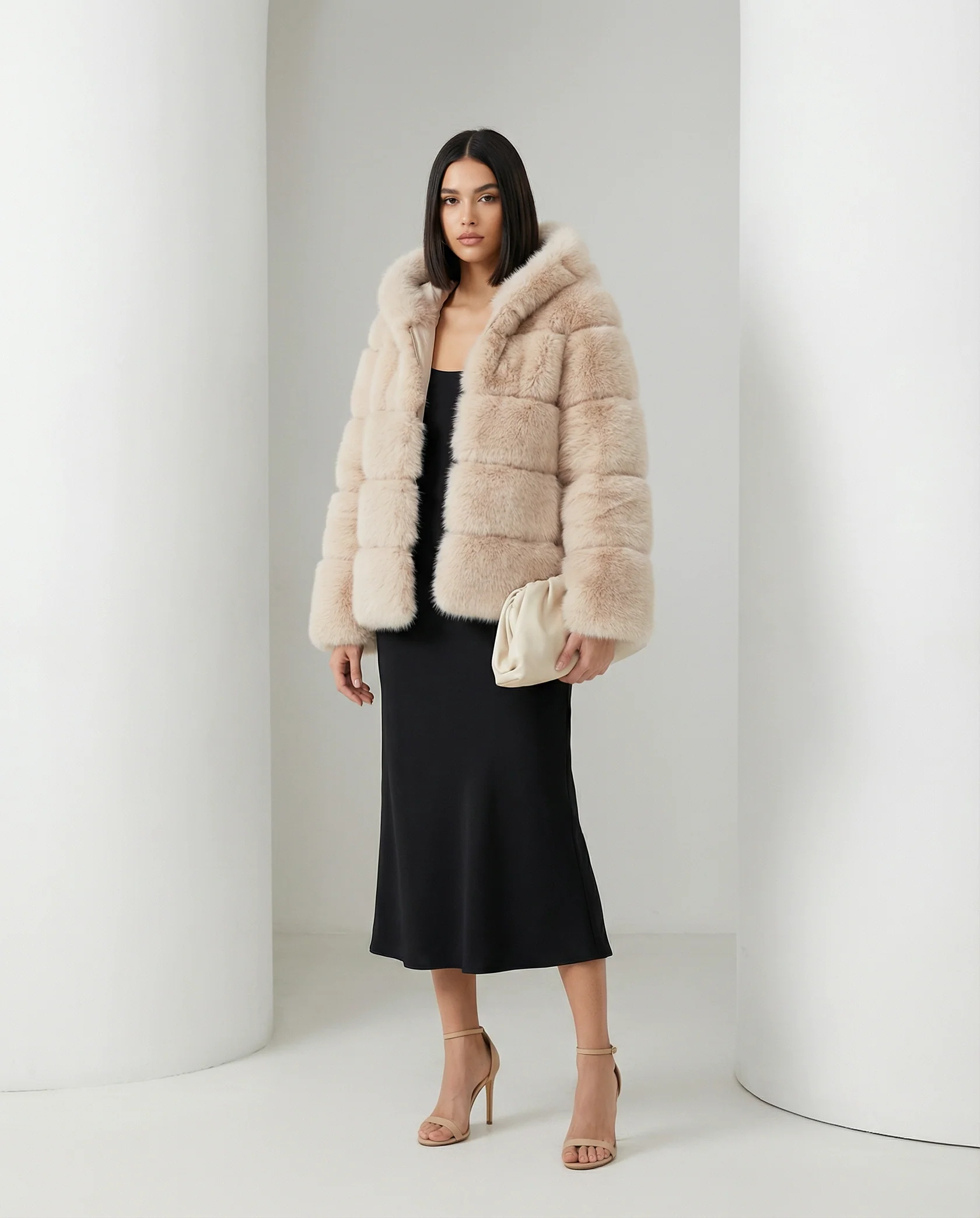 Veste à bulles en fausse fourrure Nova
