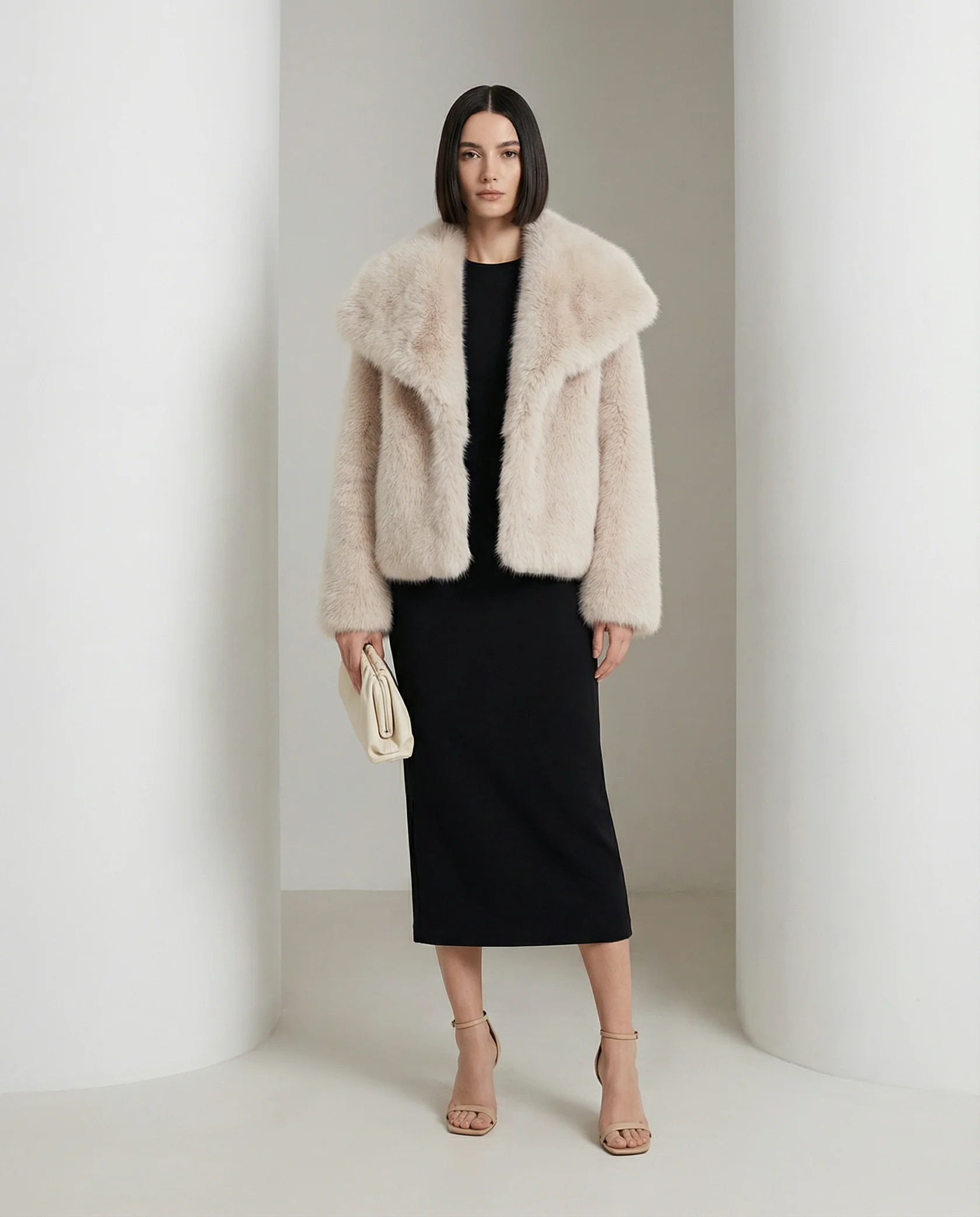 Veste en fausse fourrure peluche Neriah