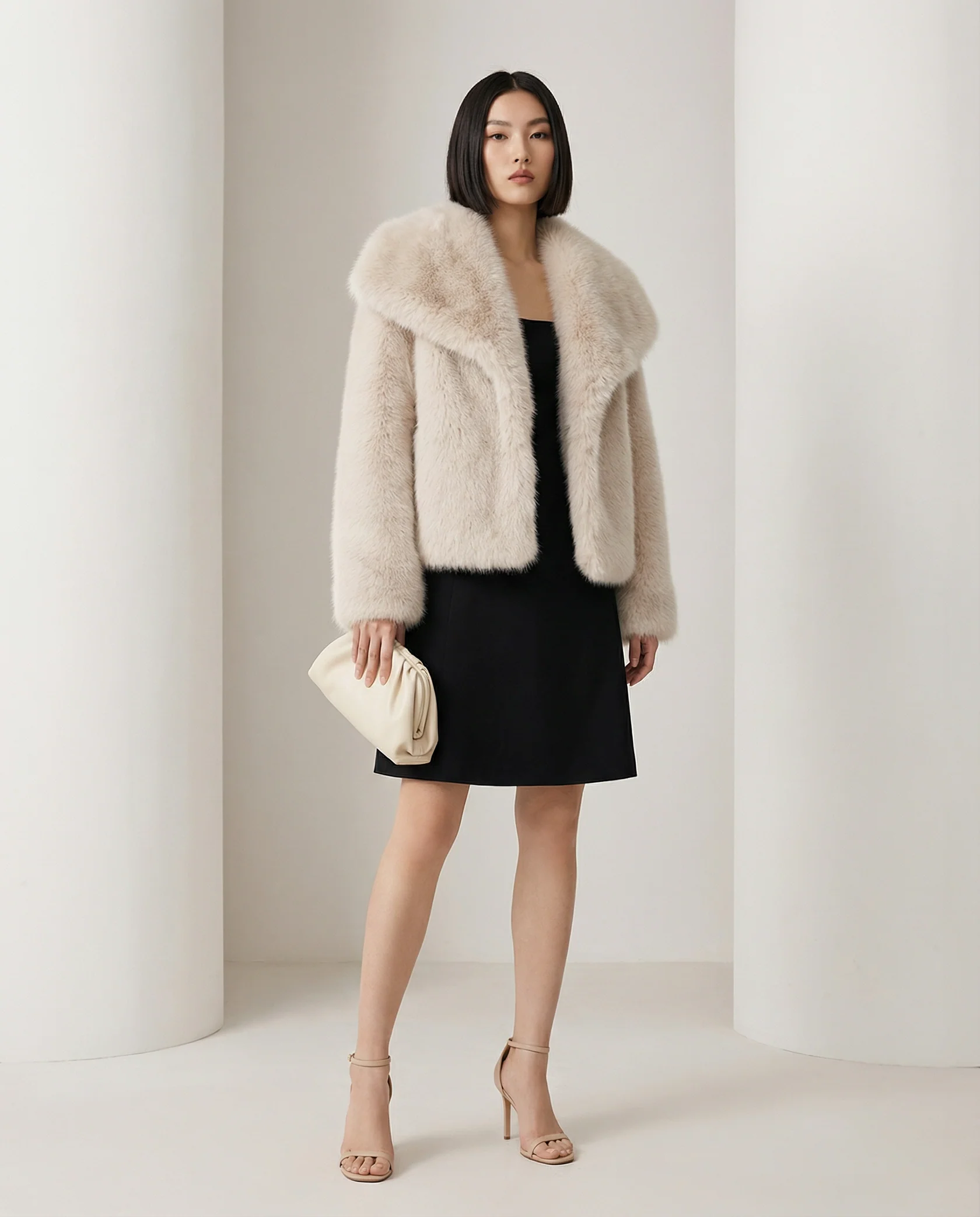 Veste en fausse fourrure peluche Neriah