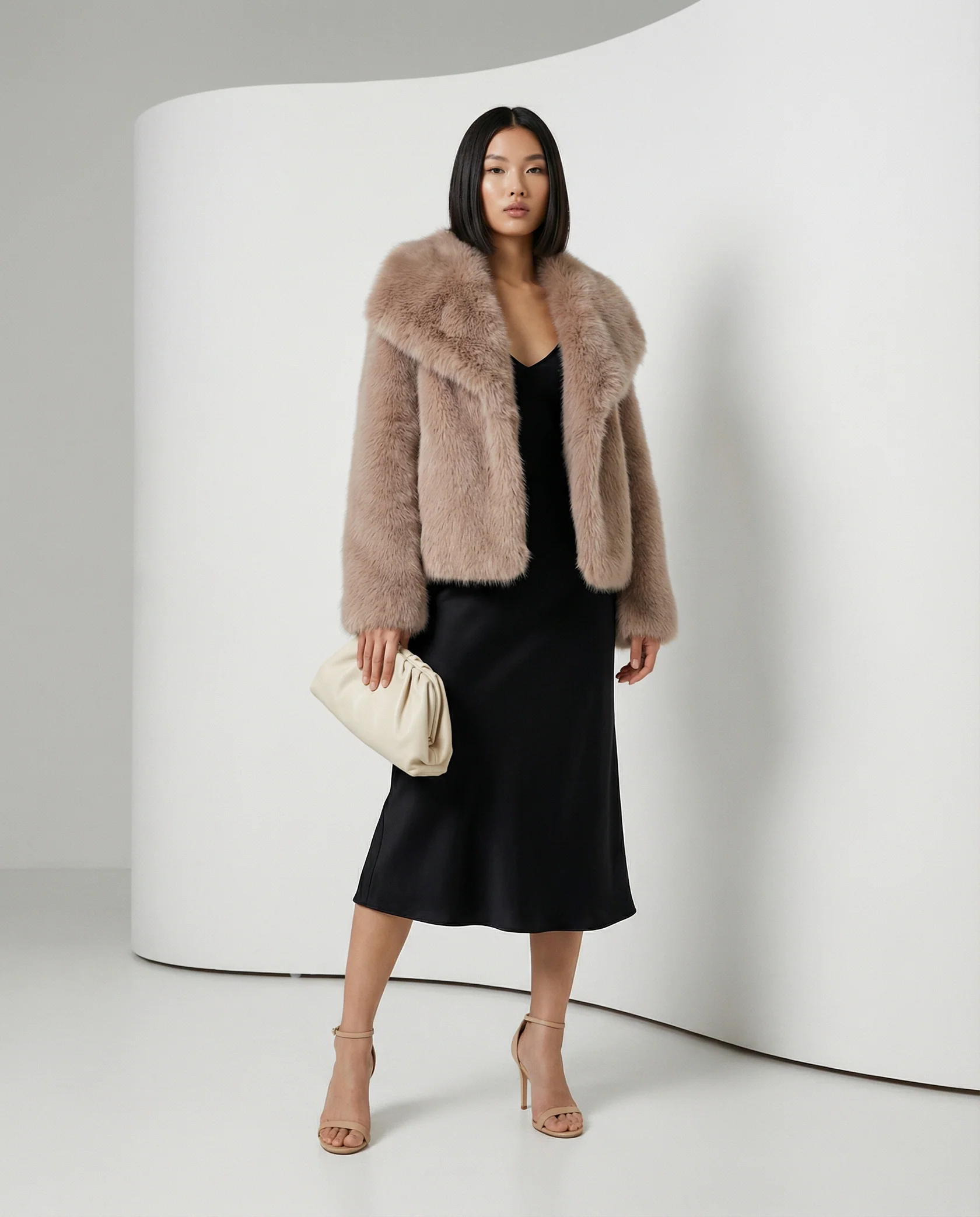 Veste en fausse fourrure peluche Neriah