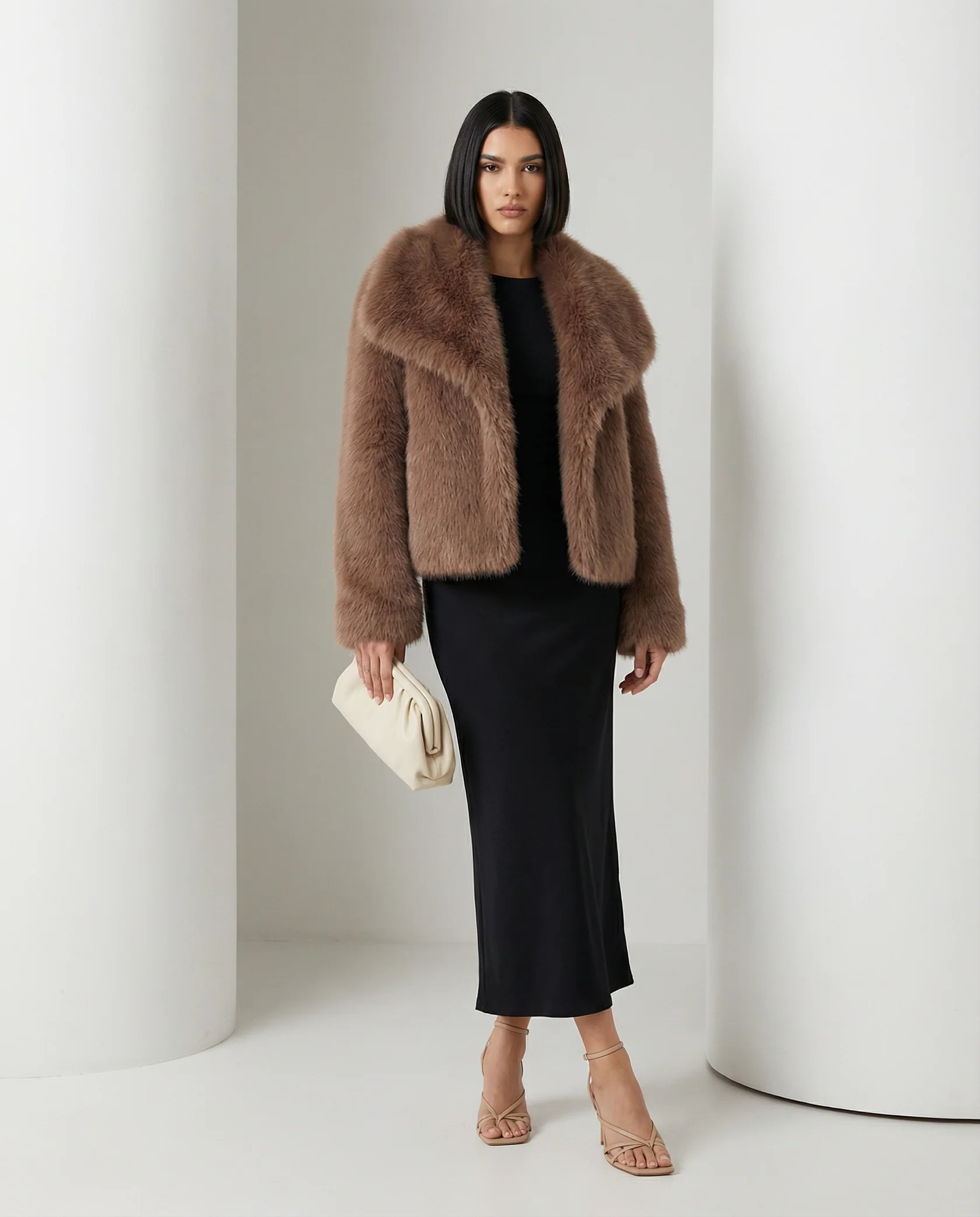 Veste en fausse fourrure peluche Neriah