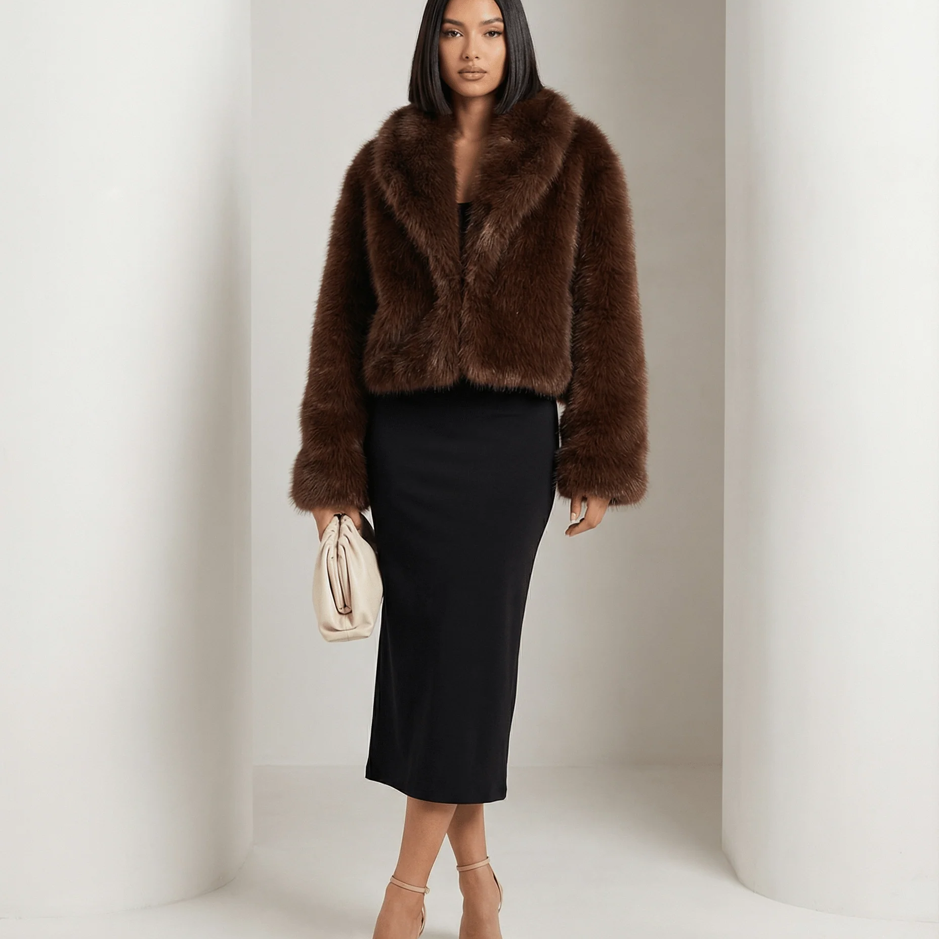 Veste en fausse fourrure Vera