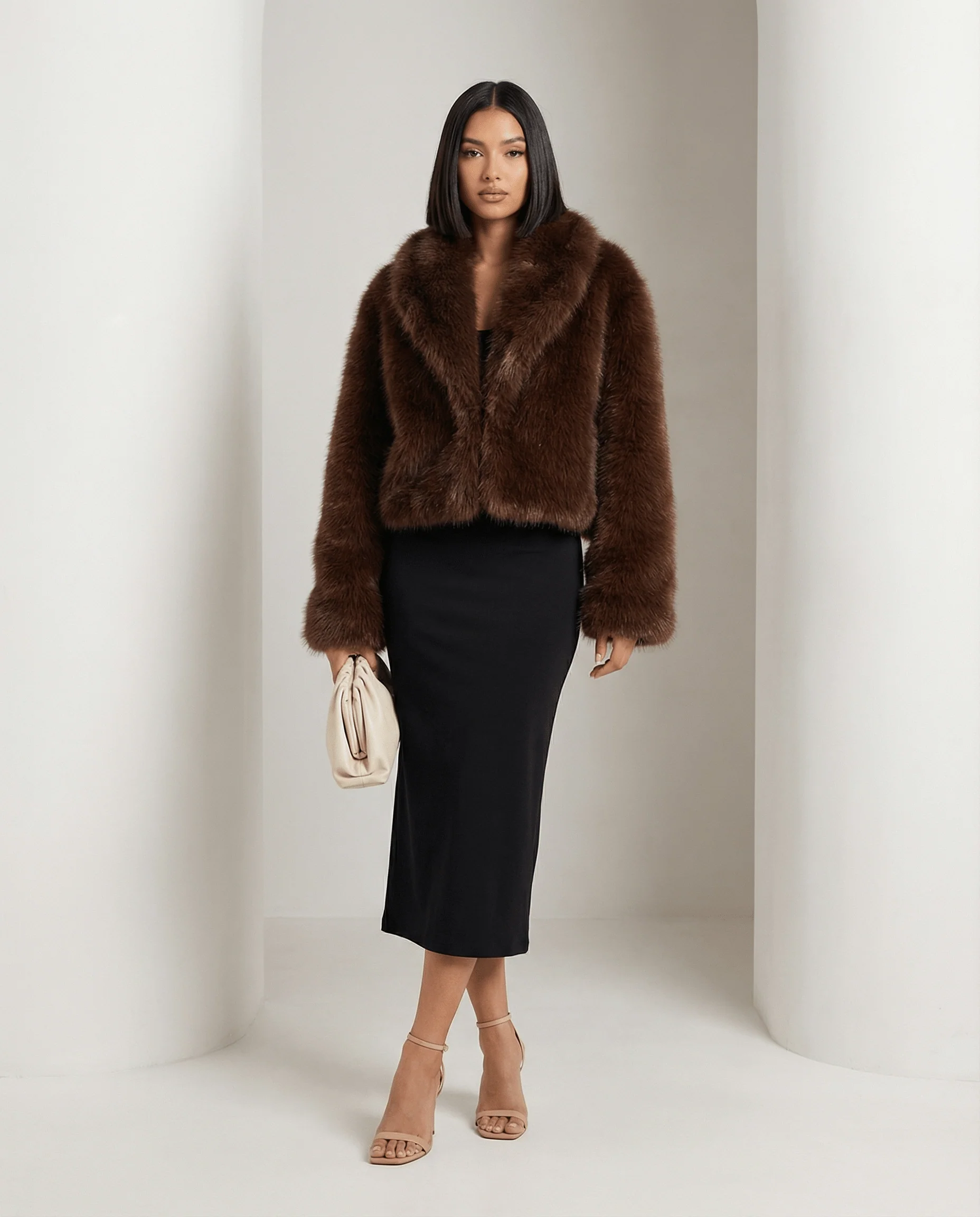 Veste en fausse fourrure Vera