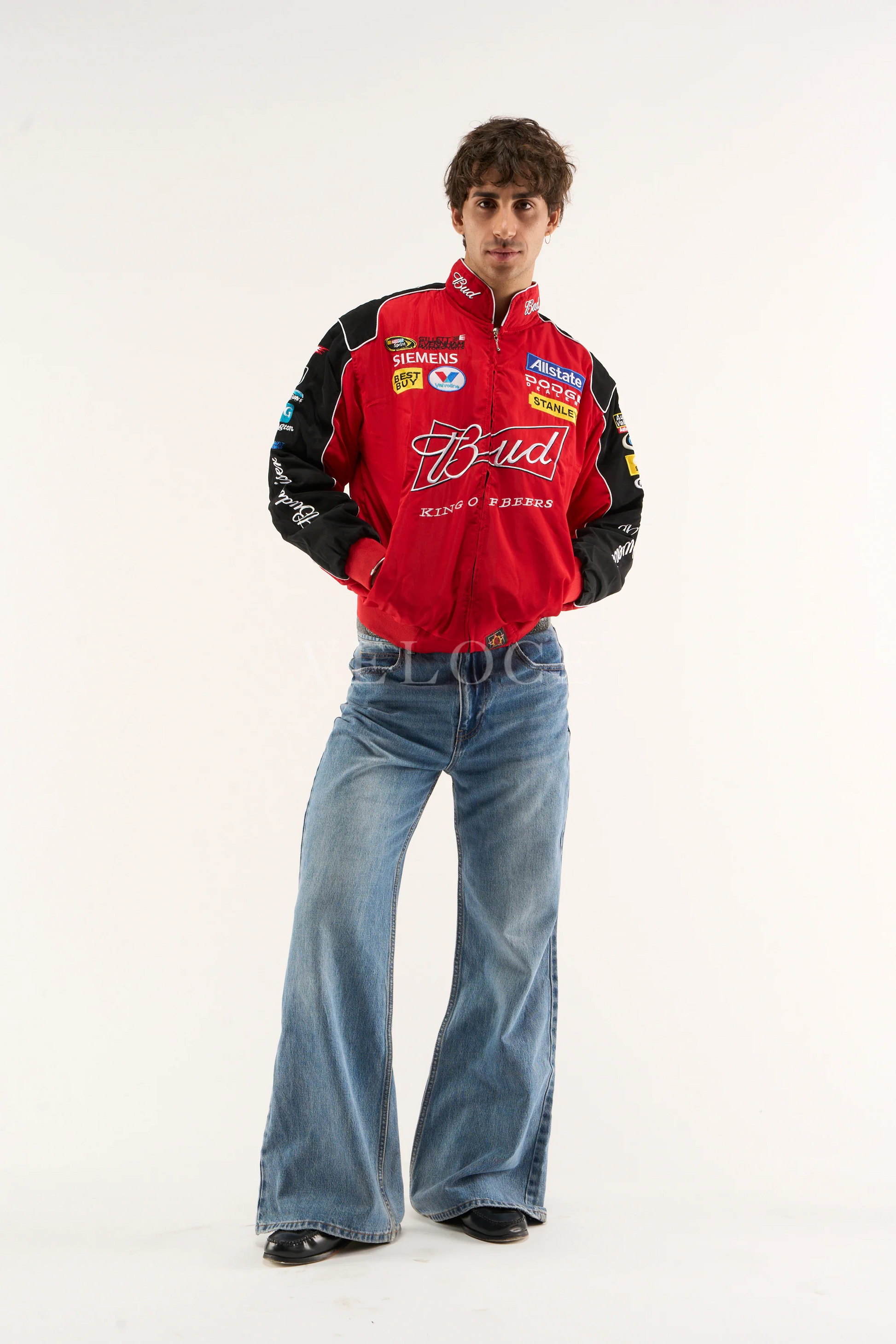 Veste Budweiser Racing Vintage - Édition Rouge