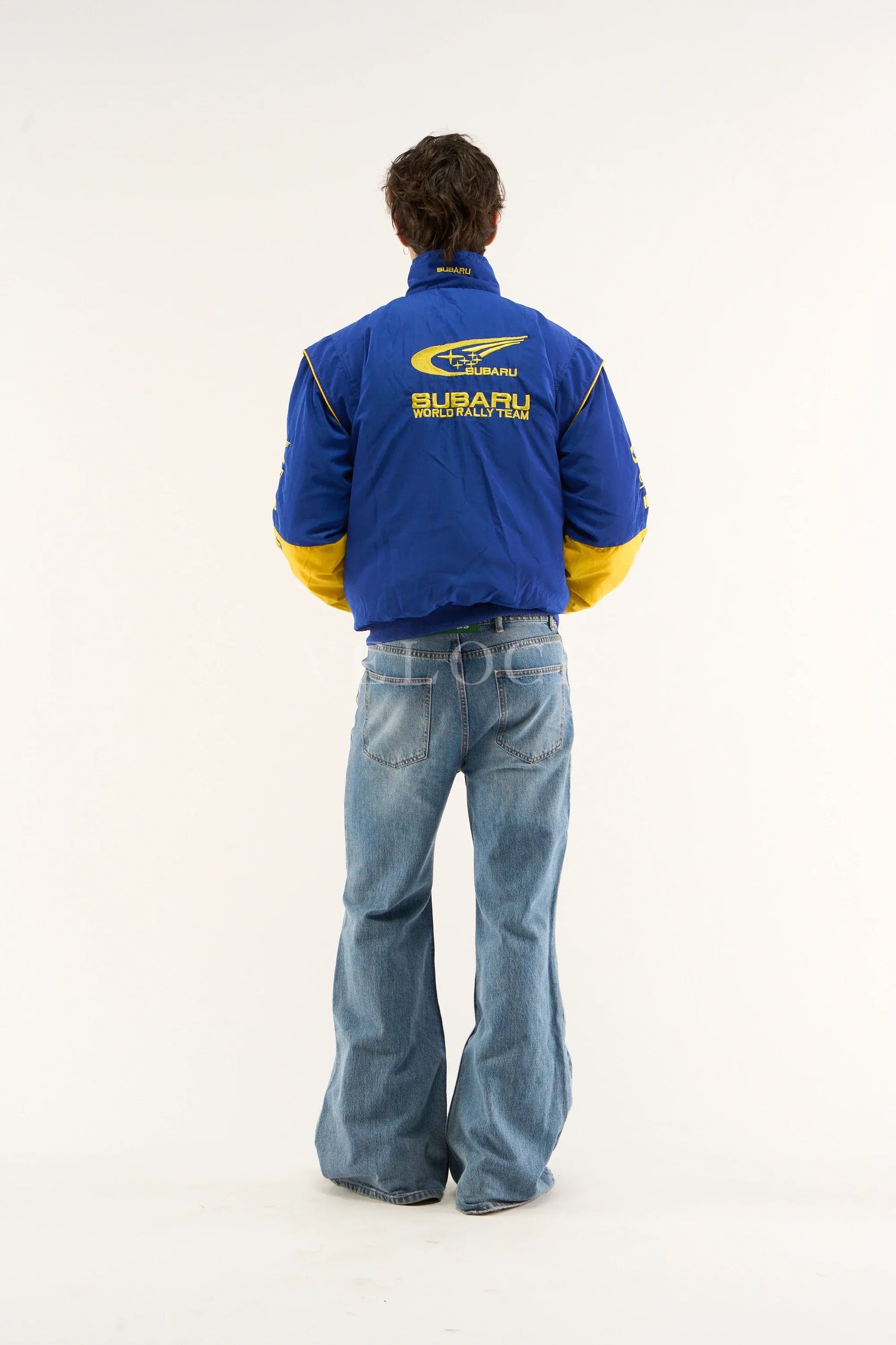 Veste de course vintage Subaru Rally - Édition bleue